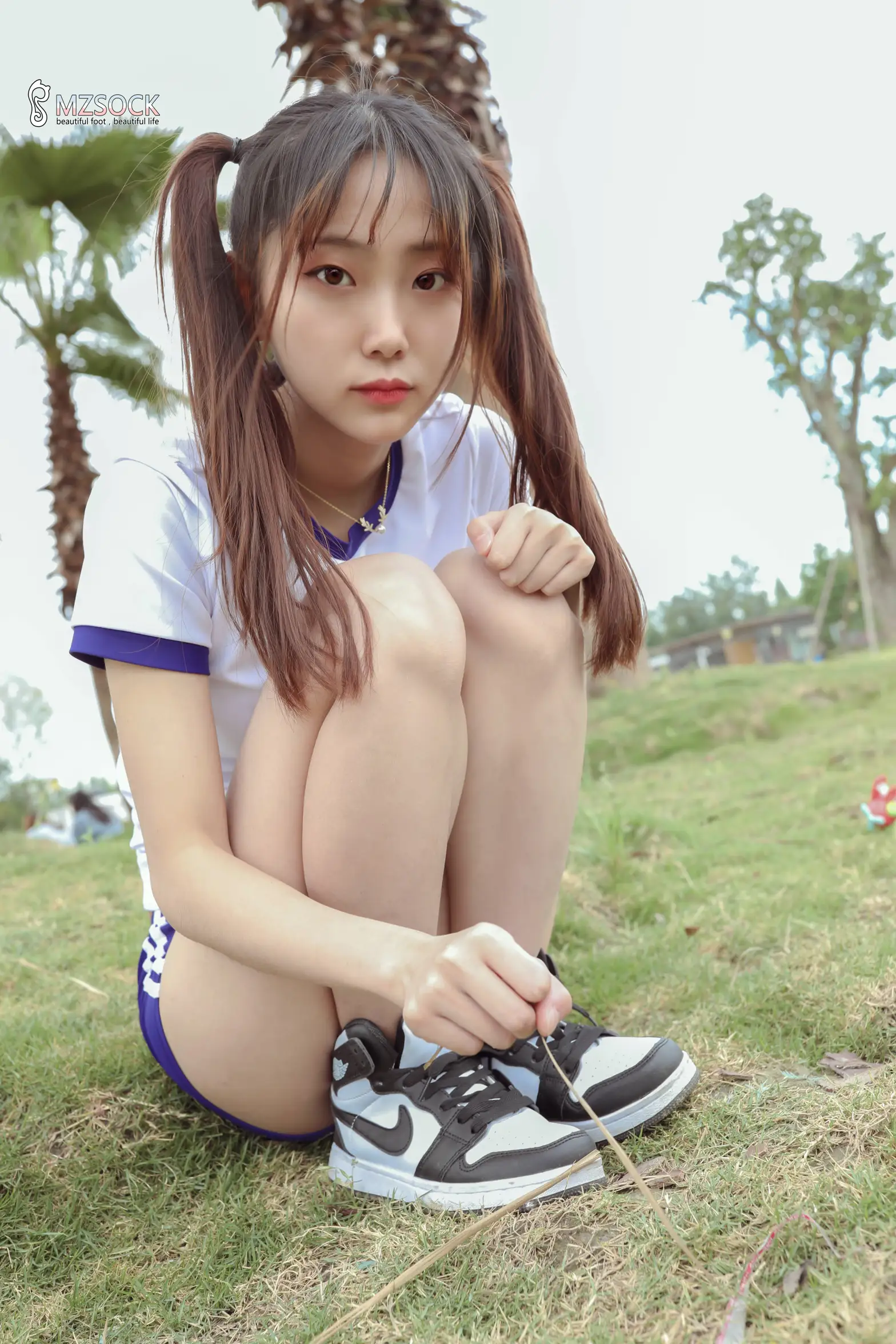 [Mzsock] Love beautiful feet NO.106 cocoa#[74P]-3