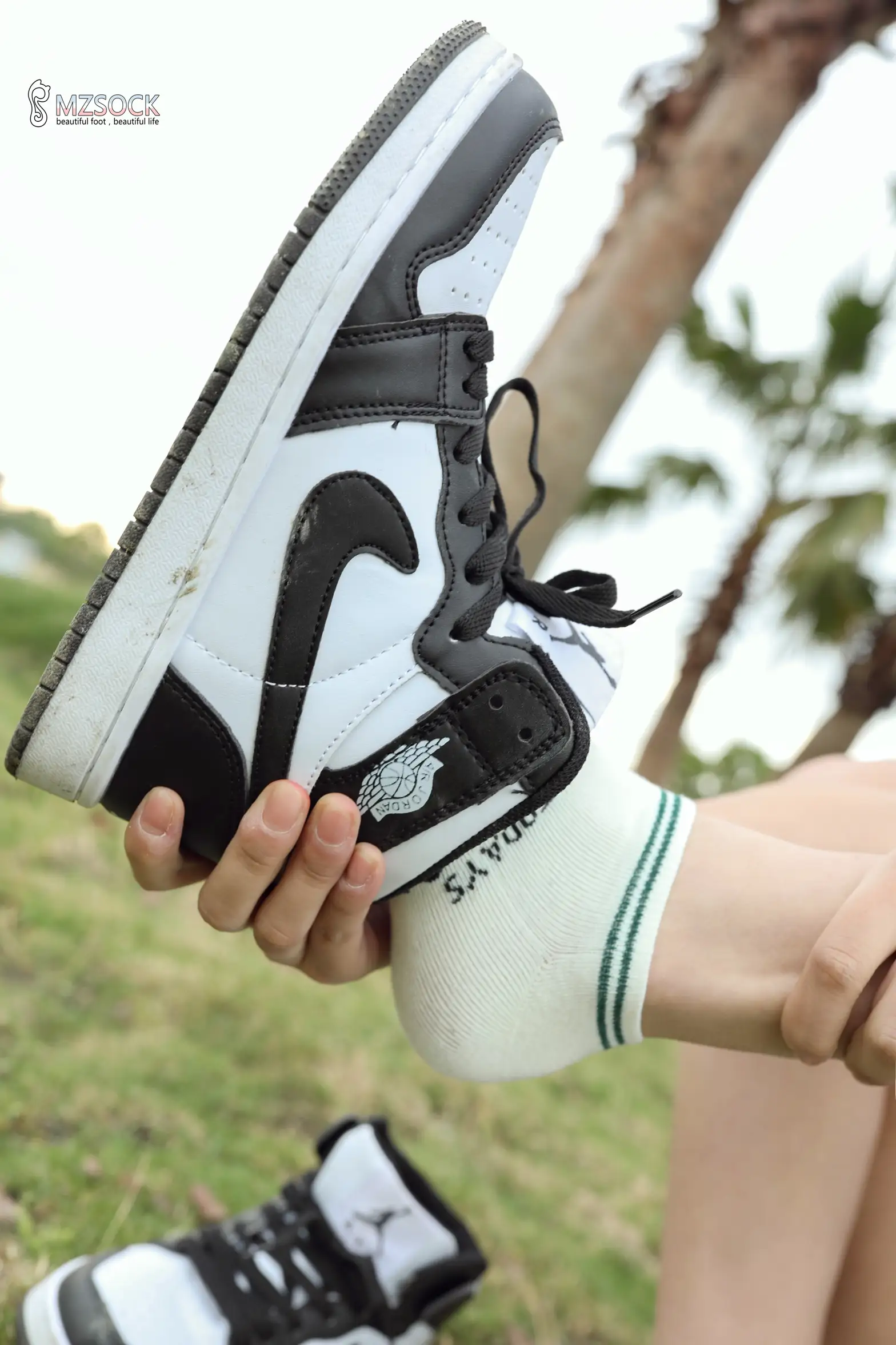 [Mzsock] Love beautiful feet NO.106 cocoa#[74P]-4