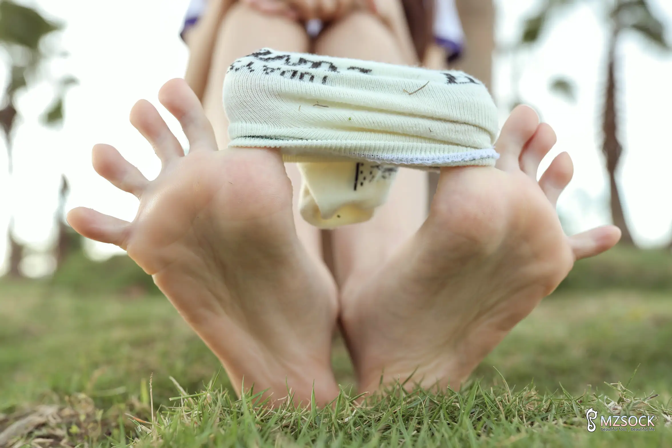 [Mzsock] Love beautiful feet NO.106 cocoa#[74P]-1