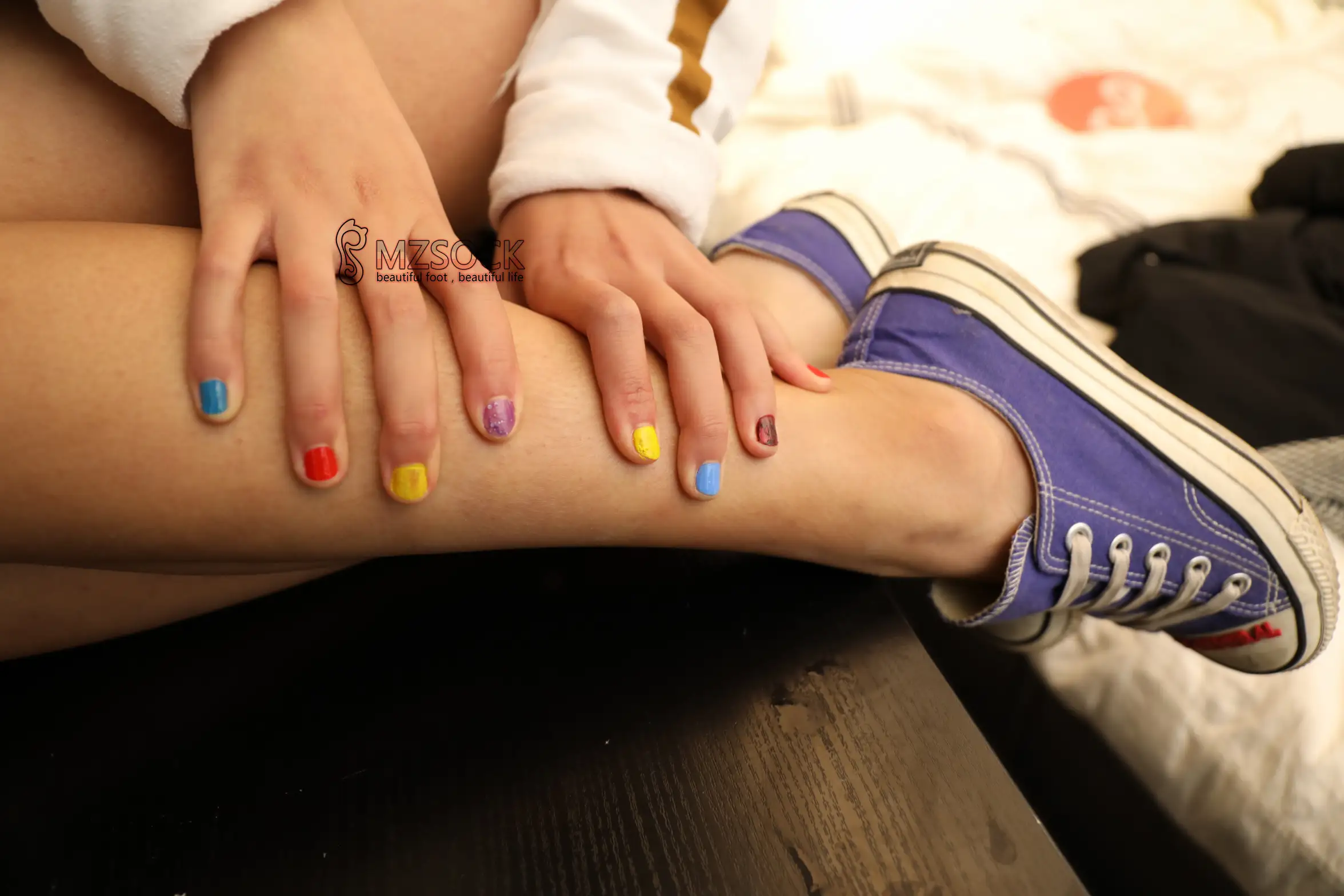 [Mzsock] Love beautiful feet NO.005 Fan Fan#[74P]-1