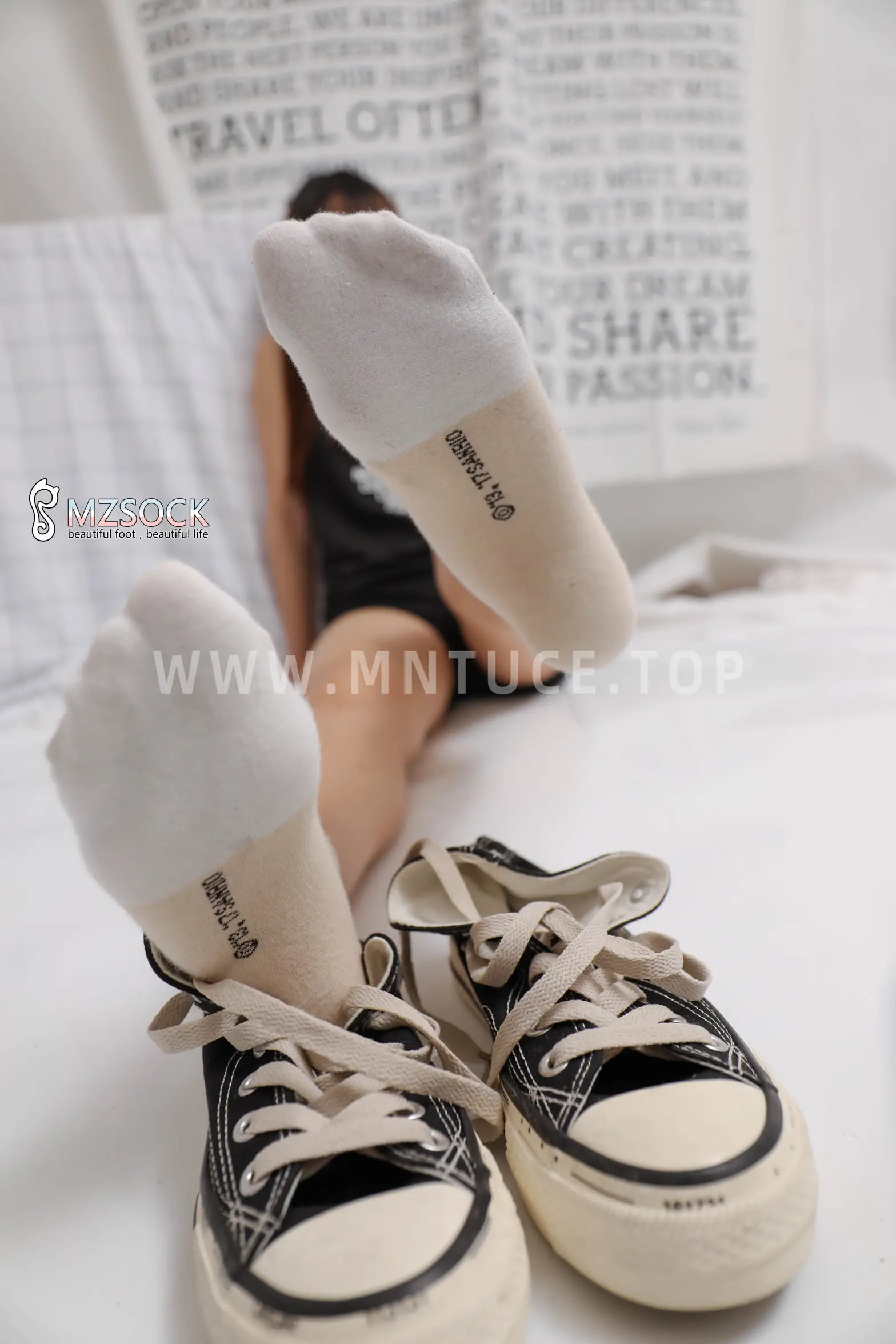 [Mzsock] Love beautiful feet NO.158 cocoa#[74P]-2