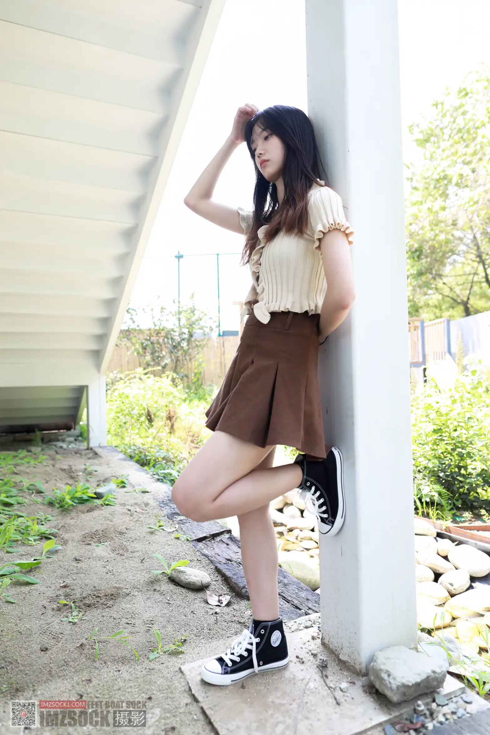 [Mzsock] Love beautiful feet NO.119 cocoa#[74P]-8