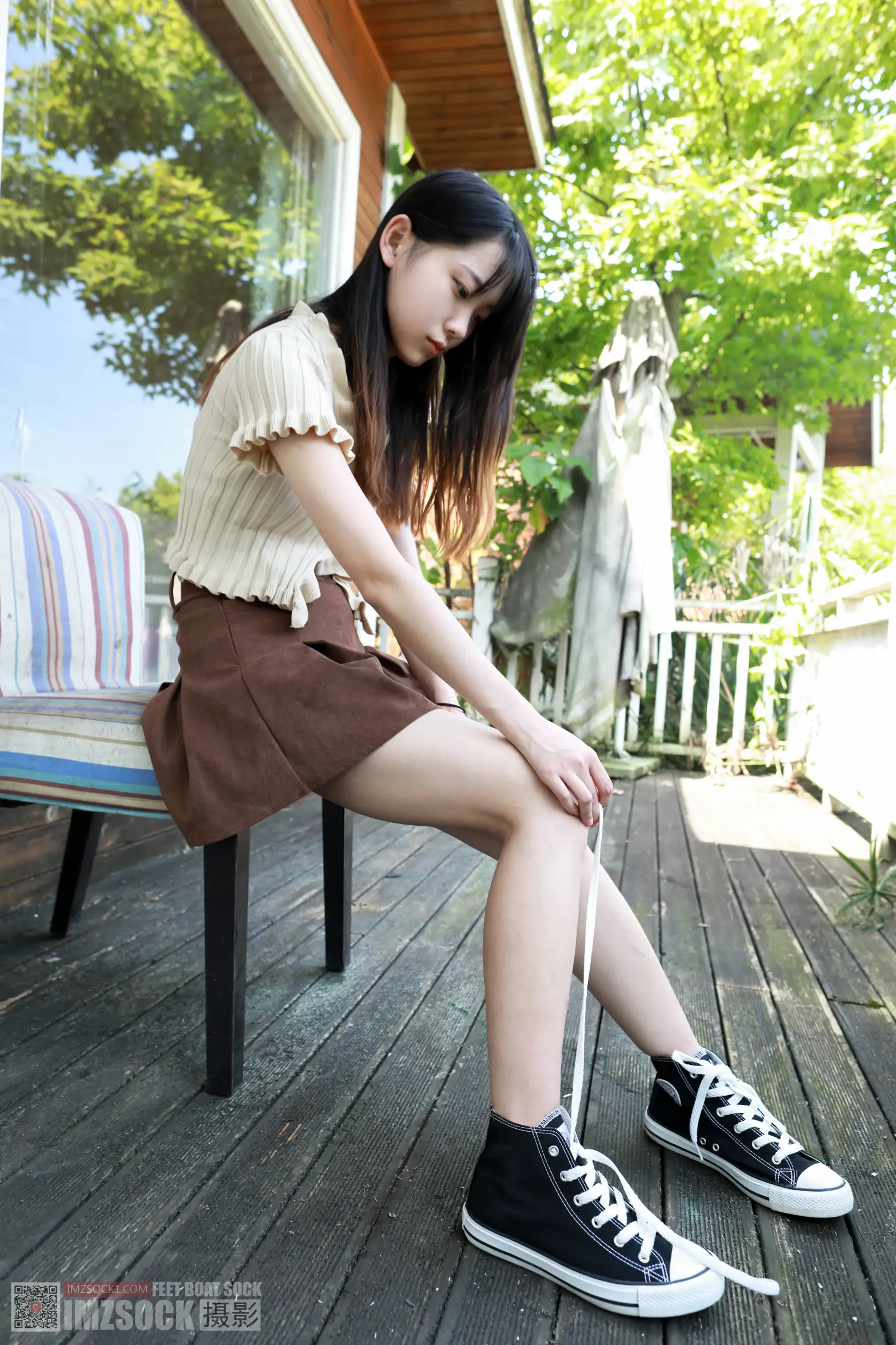 [Mzsock] Love beautiful feet NO.119 cocoa#[74P]-9