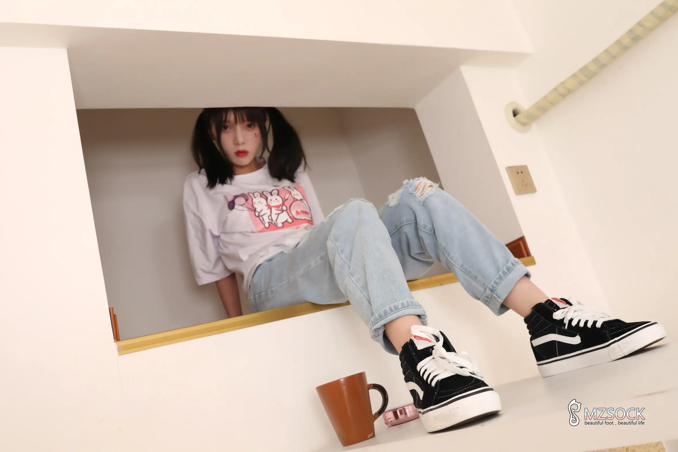 [Mzsock] Love beautiful feet NO.149 Mulberry#[74P]-3