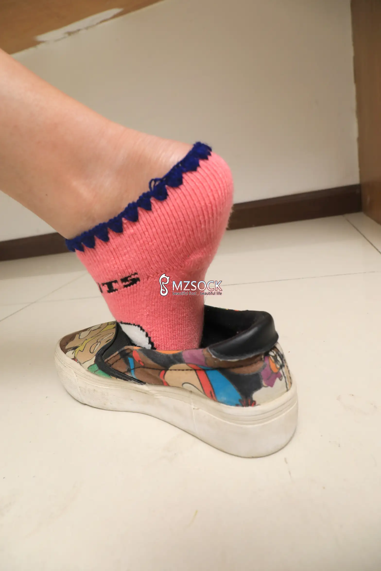 [Mzsock] Love beautiful feet NO.055 snow snow#[74P]-6