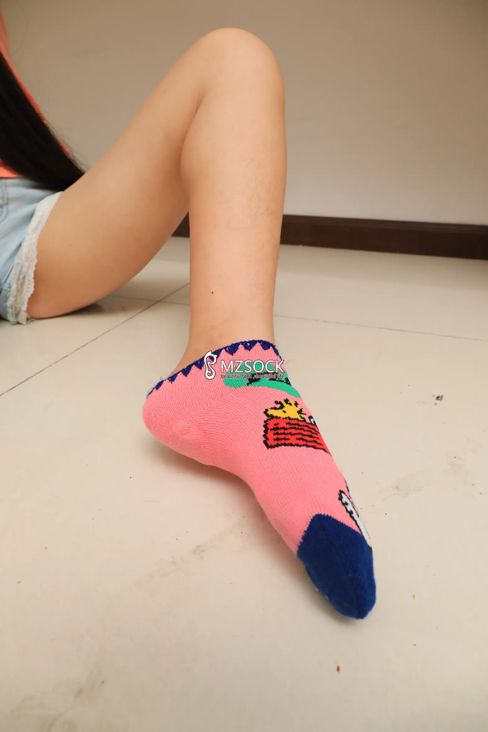 [Mzsock] Love beautiful feet NO.055 snow snow#[74P]-5