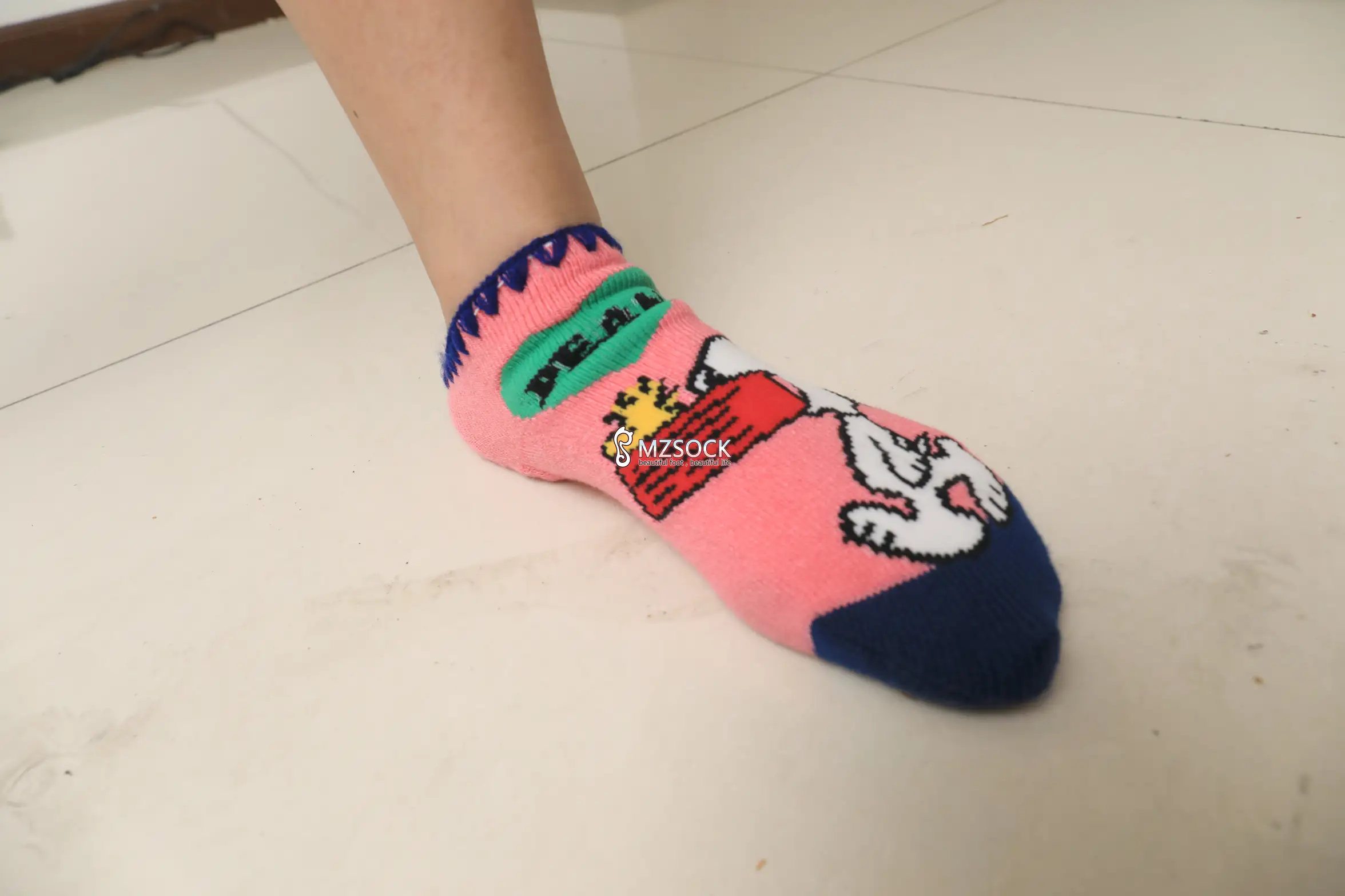 [Mzsock] Love beautiful feet NO.055 snow snow#[74P]-9