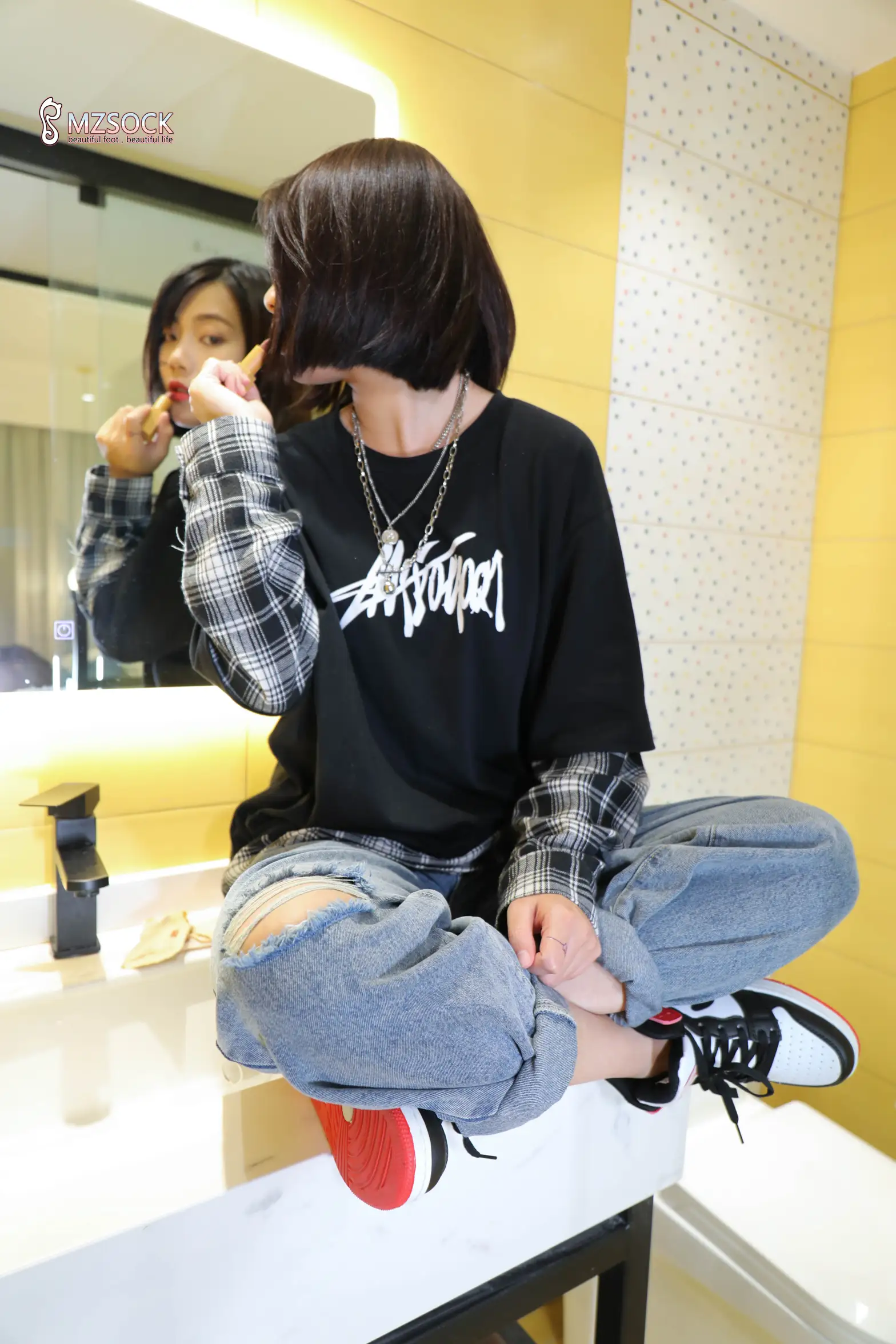 [Mzsock] Love beautiful feet NO.082 Tingting#[74P]-6
