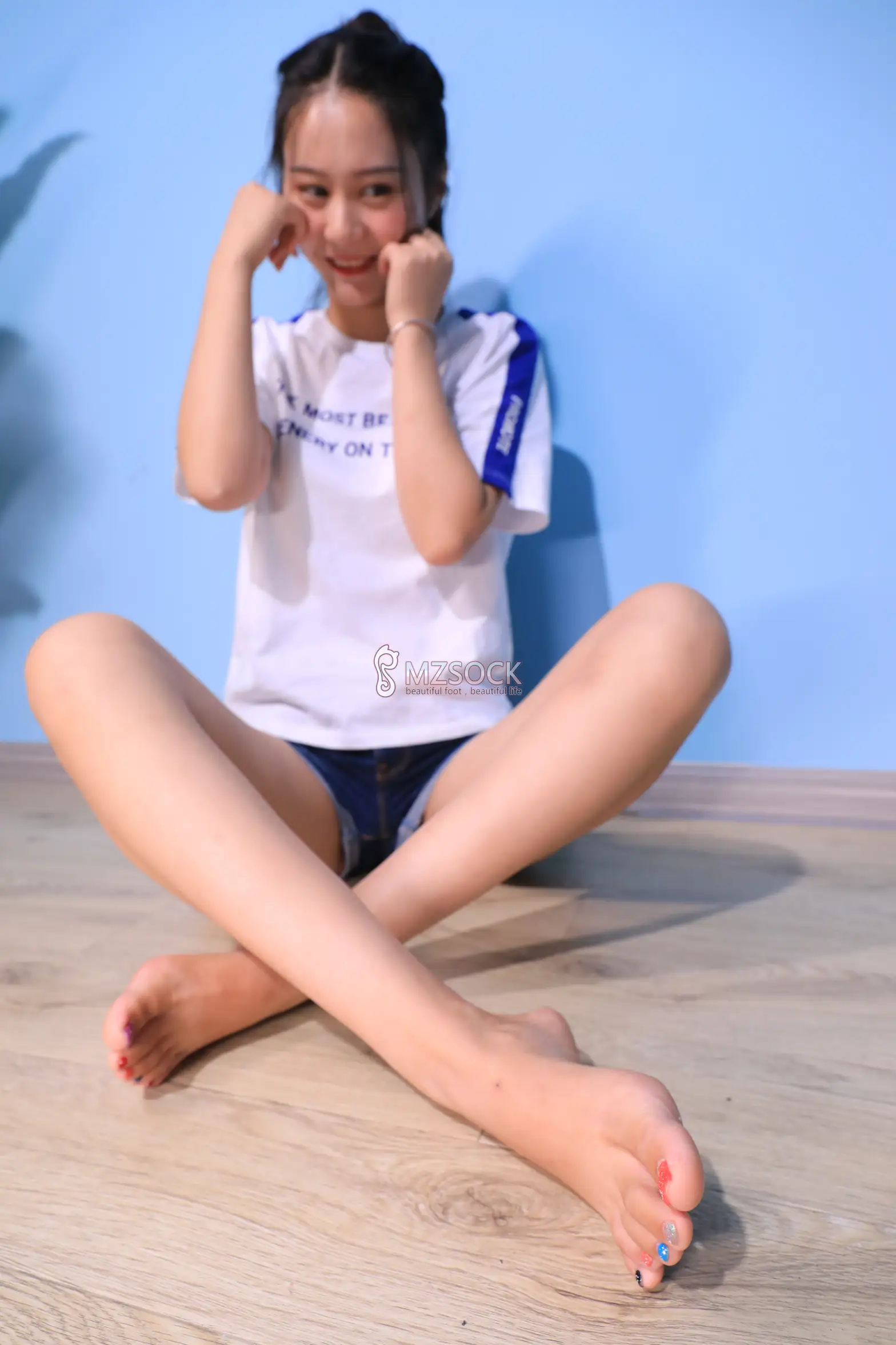 [Mzsock] Love beautiful feet NO.065 snow snow#[33P]-8