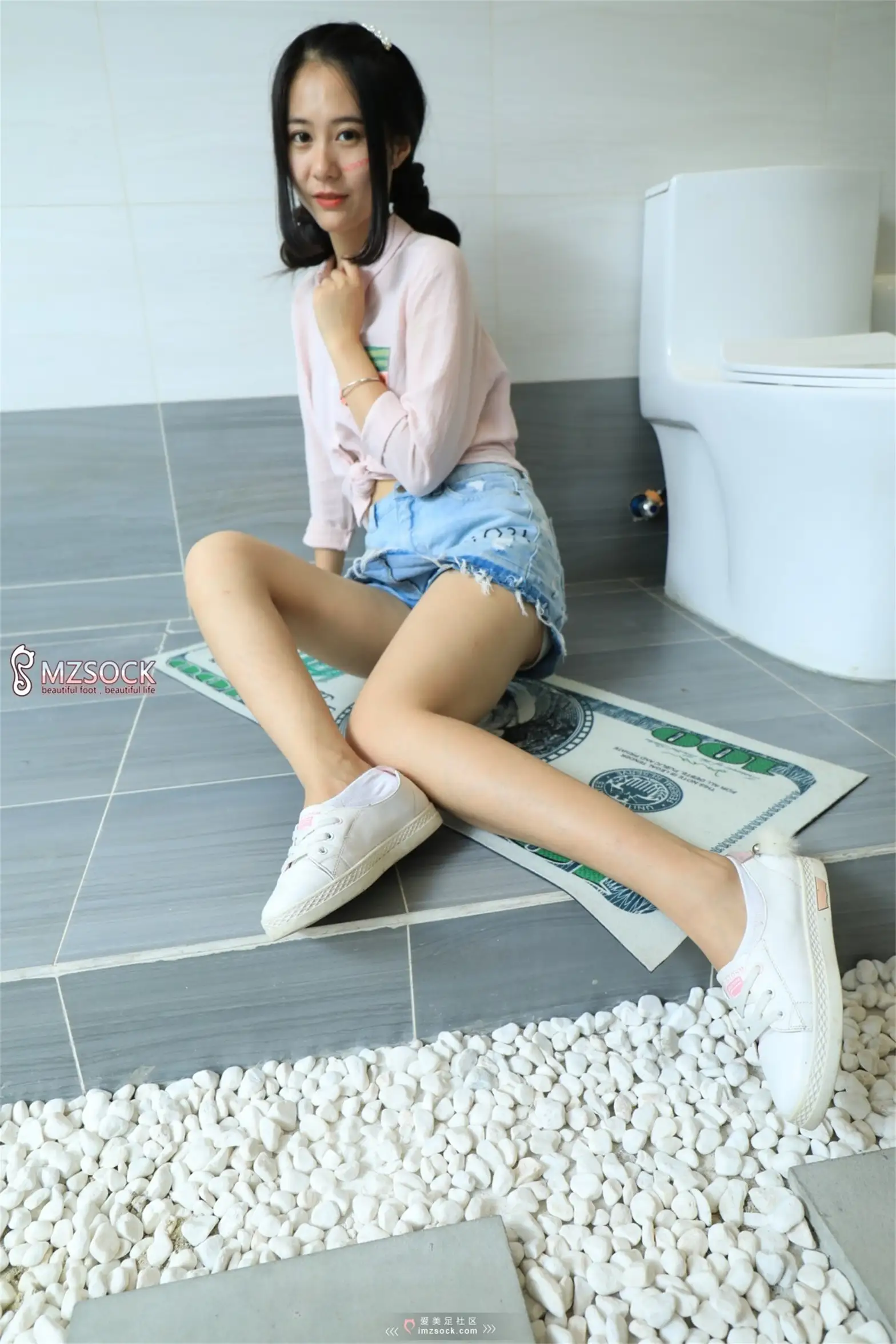 [Mzsock] Love beautiful feet NO.073 snow snow#[67P]-10