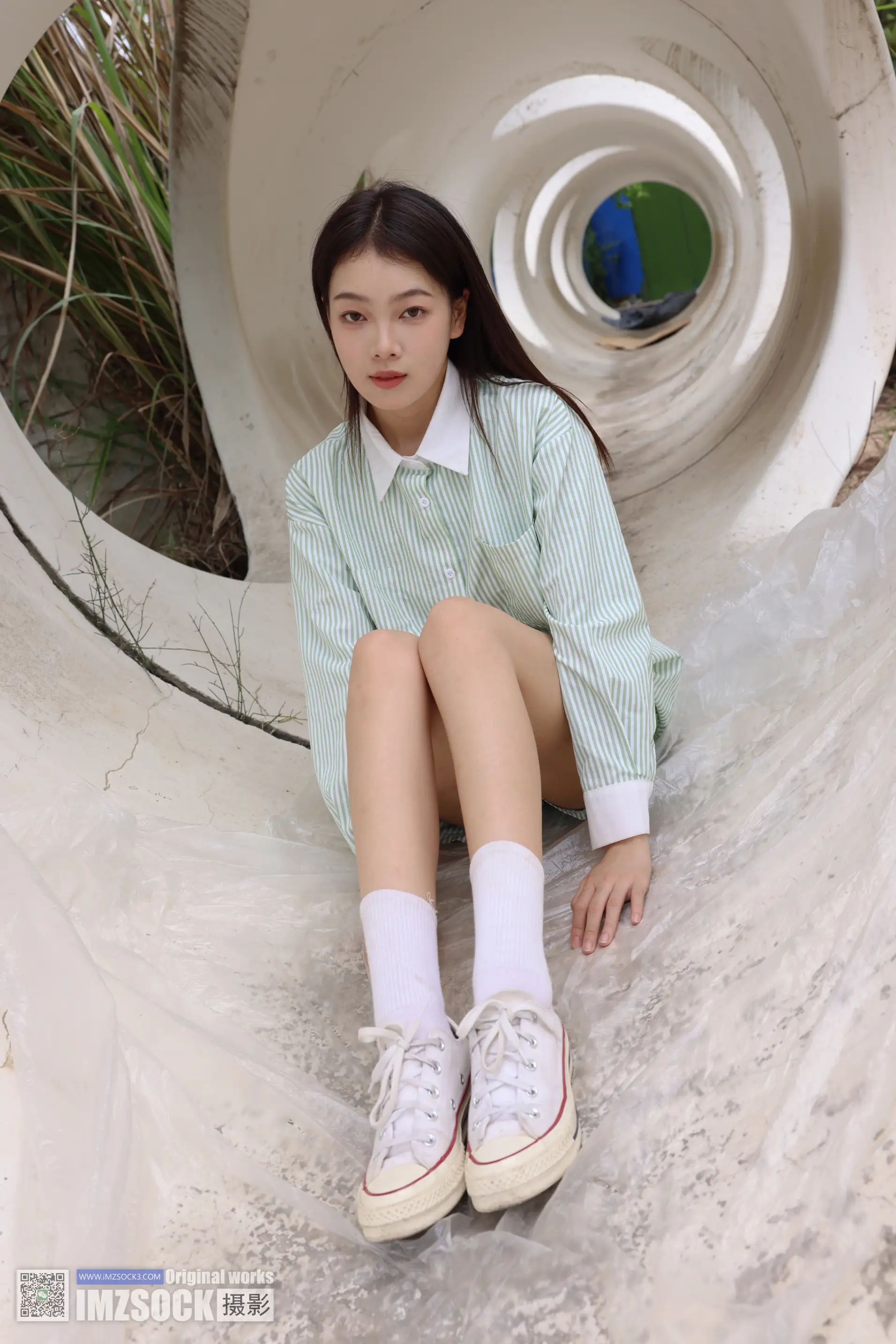 [Mzsock] Love beautiful feet NO.243 coriander#[74P]-3