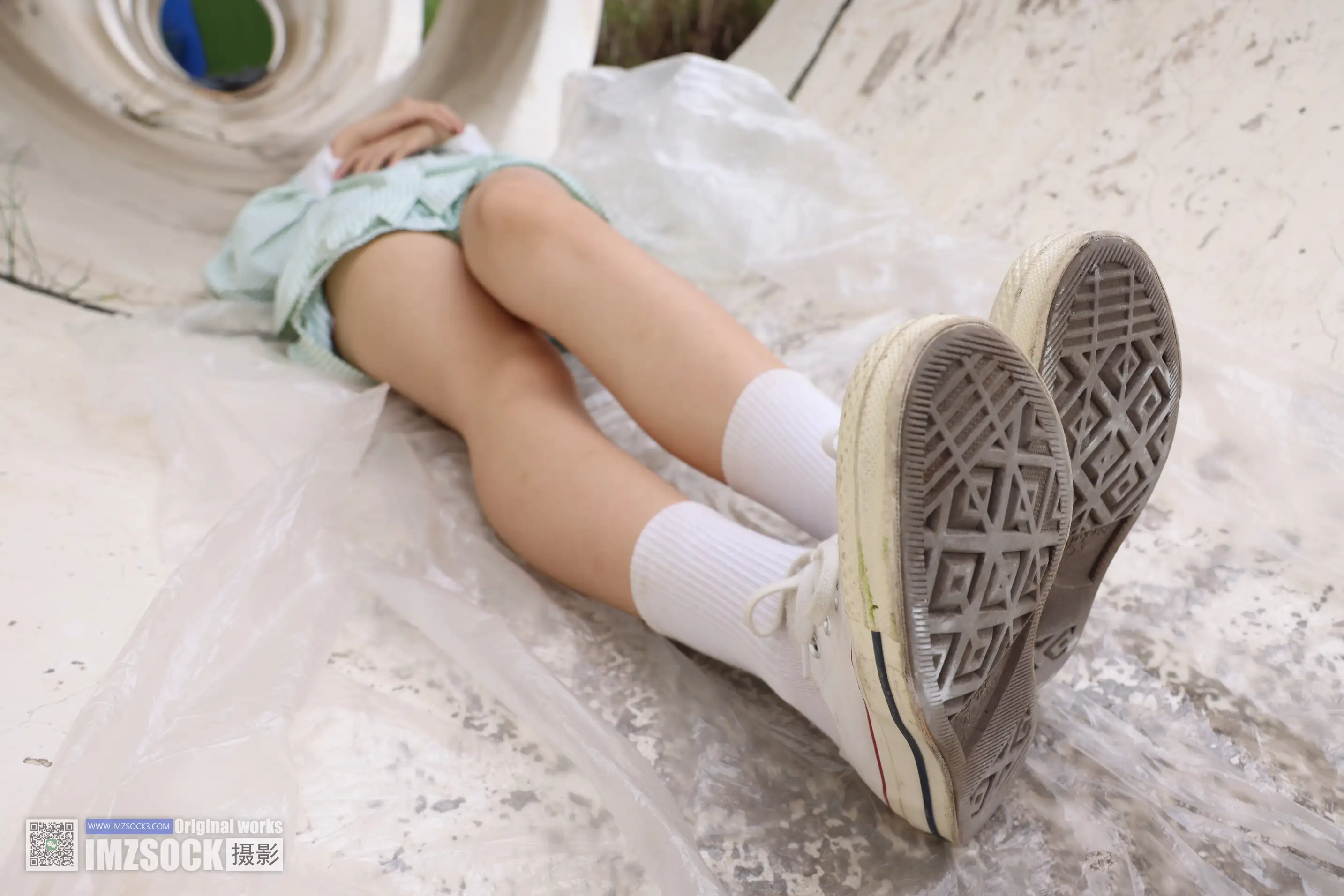 [Mzsock] Love beautiful feet NO.243 coriander#[74P]-7