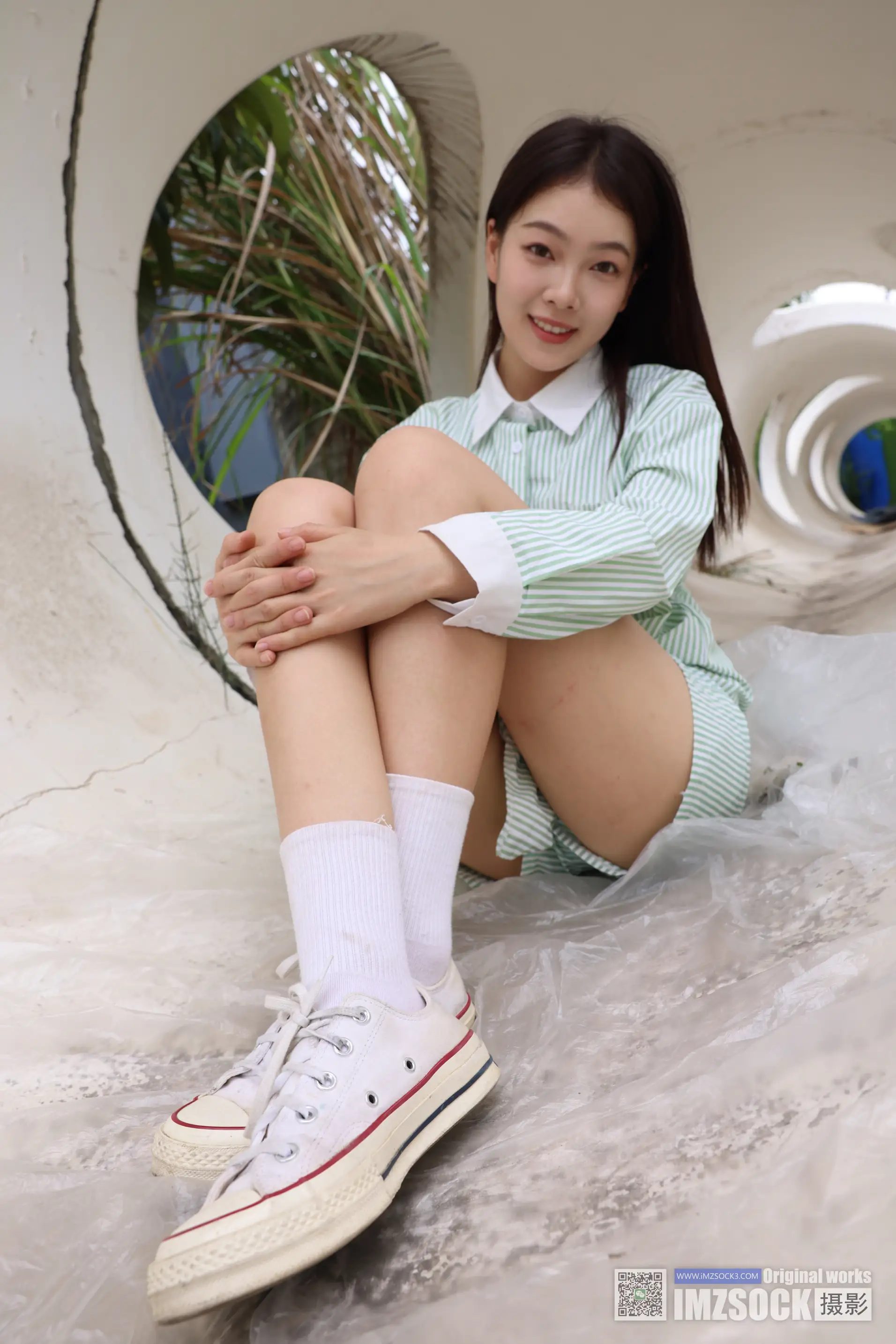 [Mzsock] Love beautiful feet NO.243 coriander#[74P]-1