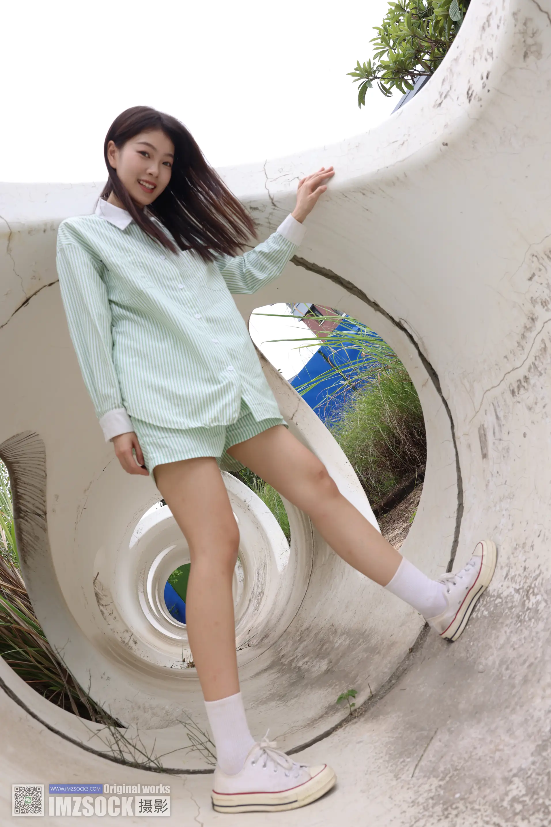[Mzsock] Love beautiful feet NO.243 coriander#[74P]-4