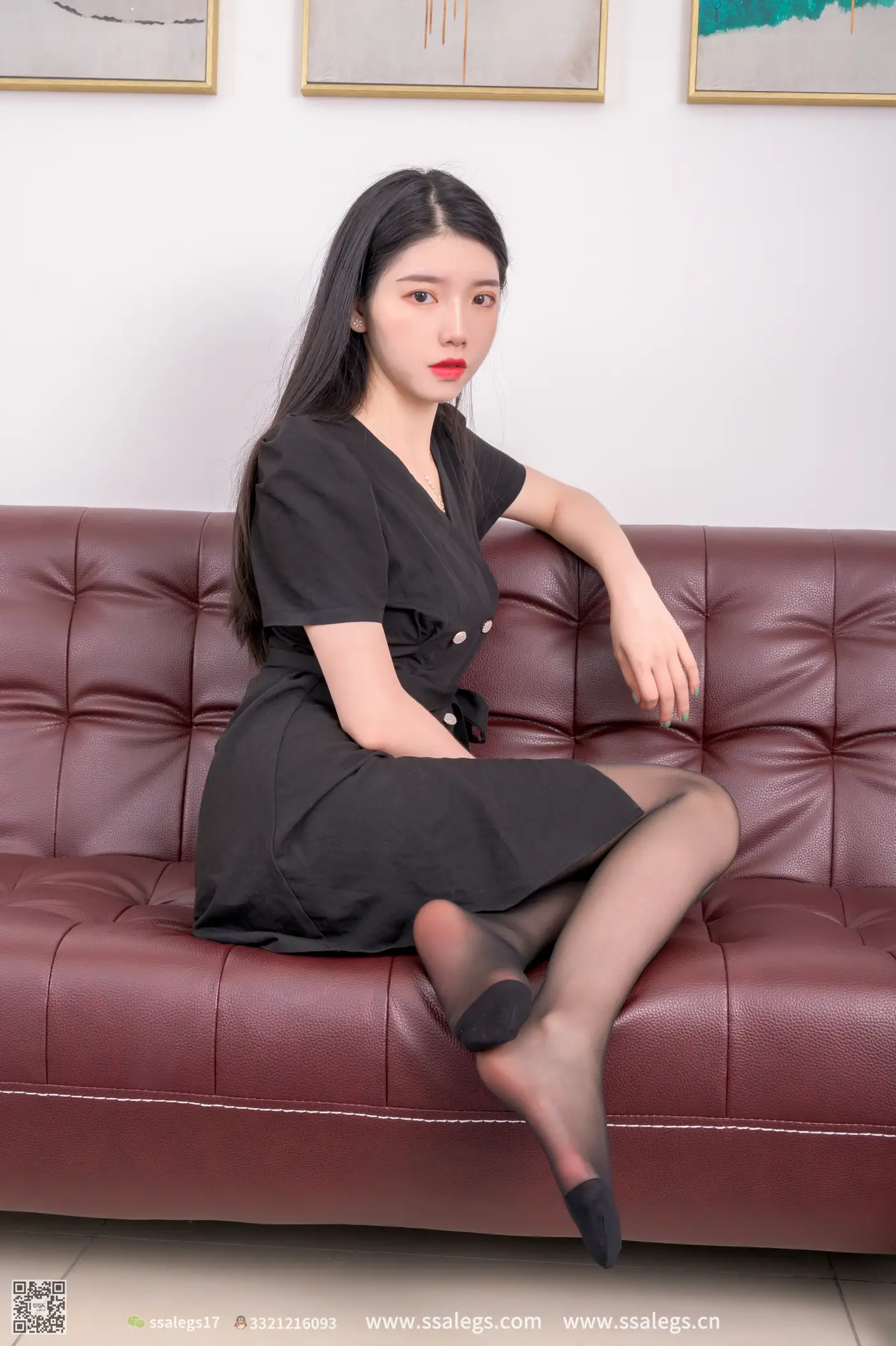 [Mzsock] NO.469 Qiuqiu Temperament Black Silk silk club#[128P]-2