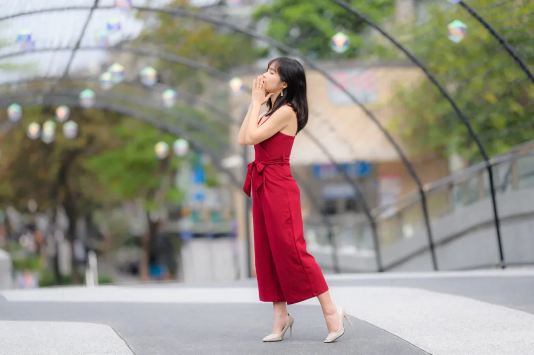 [Mzsock] NO.217 YoYo elegant jumpsuit with high heels street photography#[105P]-5
