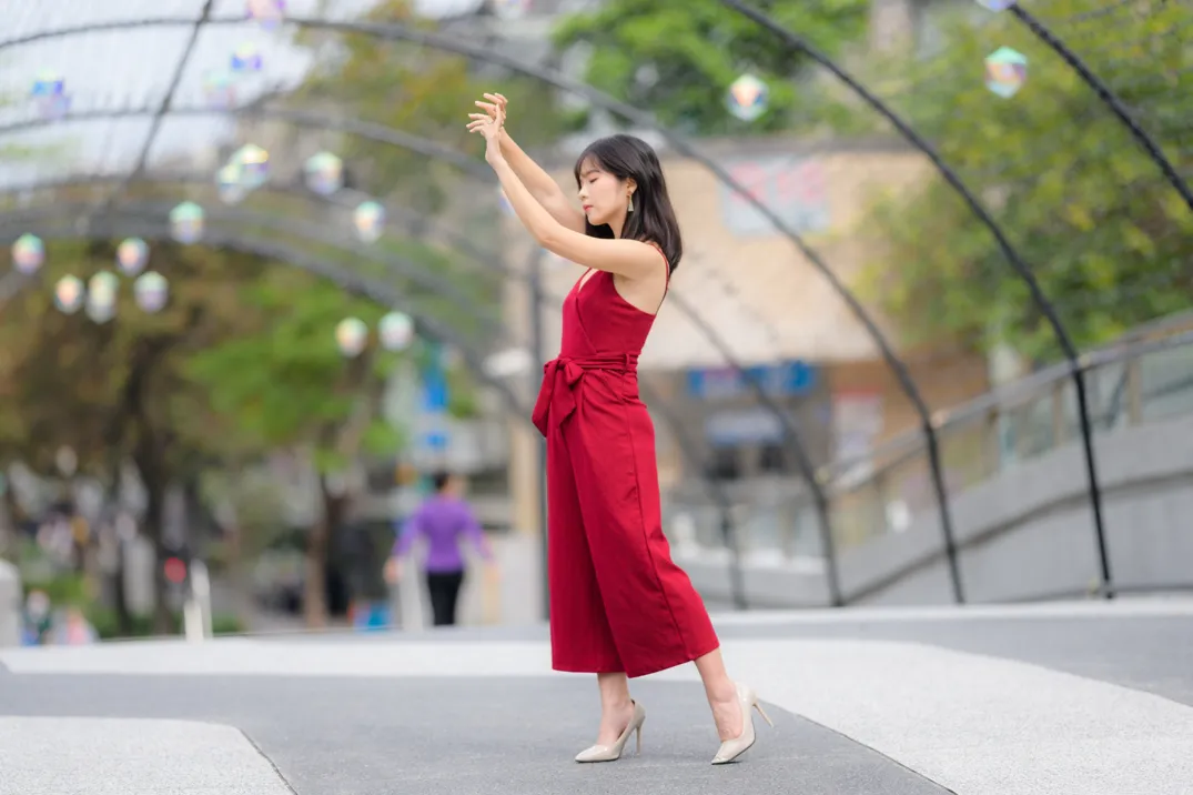[Mzsock] NO.217 YoYo elegant jumpsuit with high heels street photography#[105P]-6