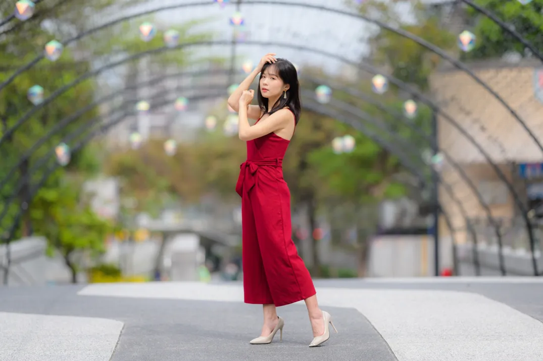 [Mzsock] NO.217 YoYo elegant jumpsuit with high heels street photography#[105P]-7