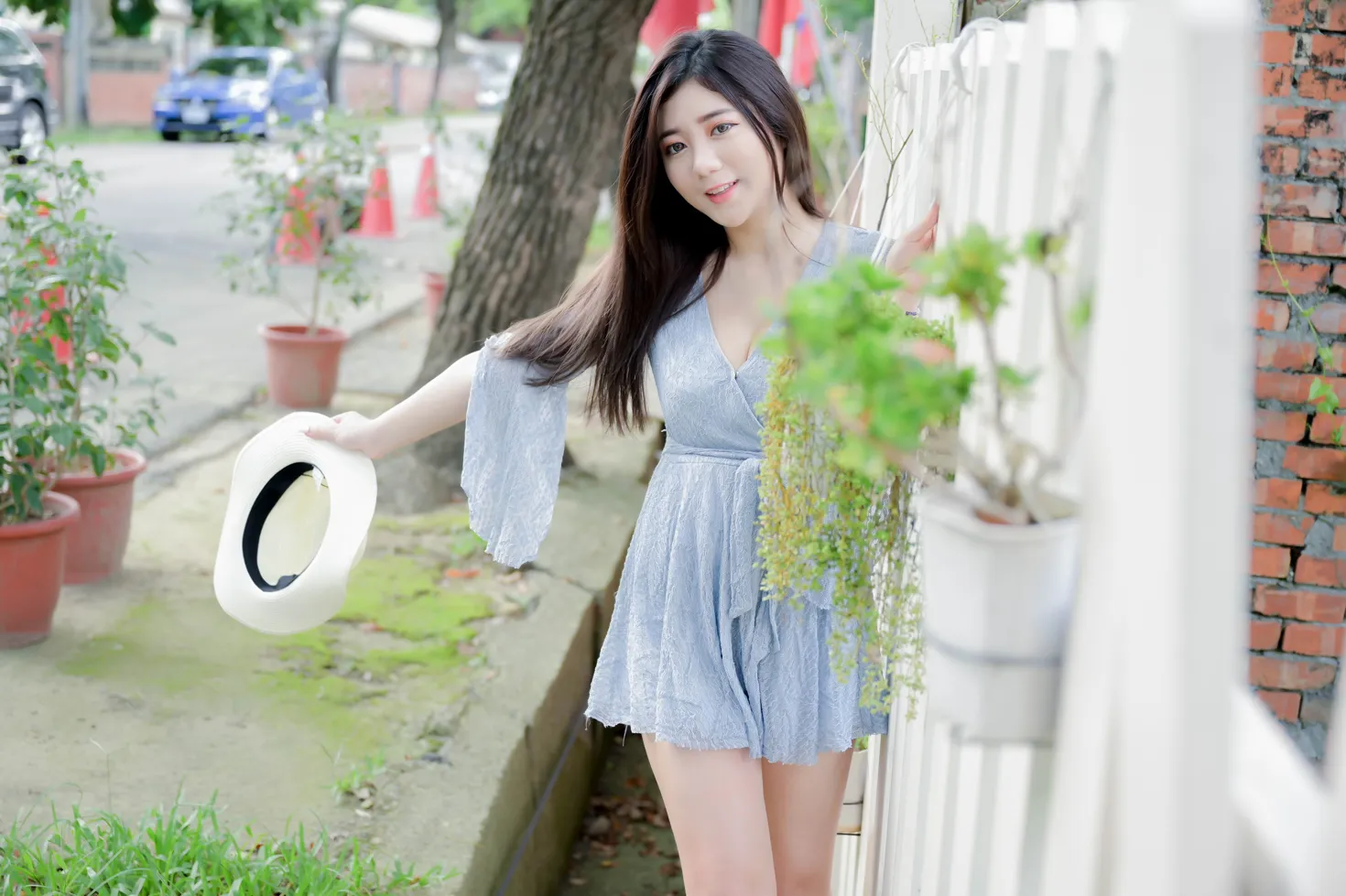 [Mzsock] NO.211 Lele dress with cool legs and high legs street photography#[71P]-4