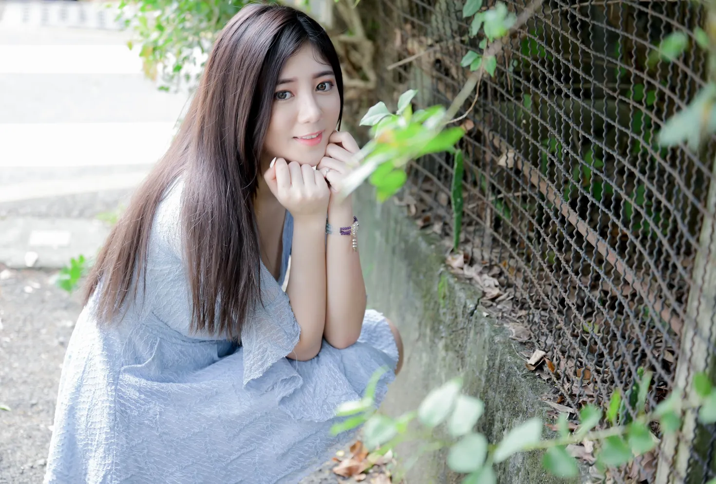 [Mzsock] NO.211 Lele dress with cool legs and high legs street photography#[71P]-5