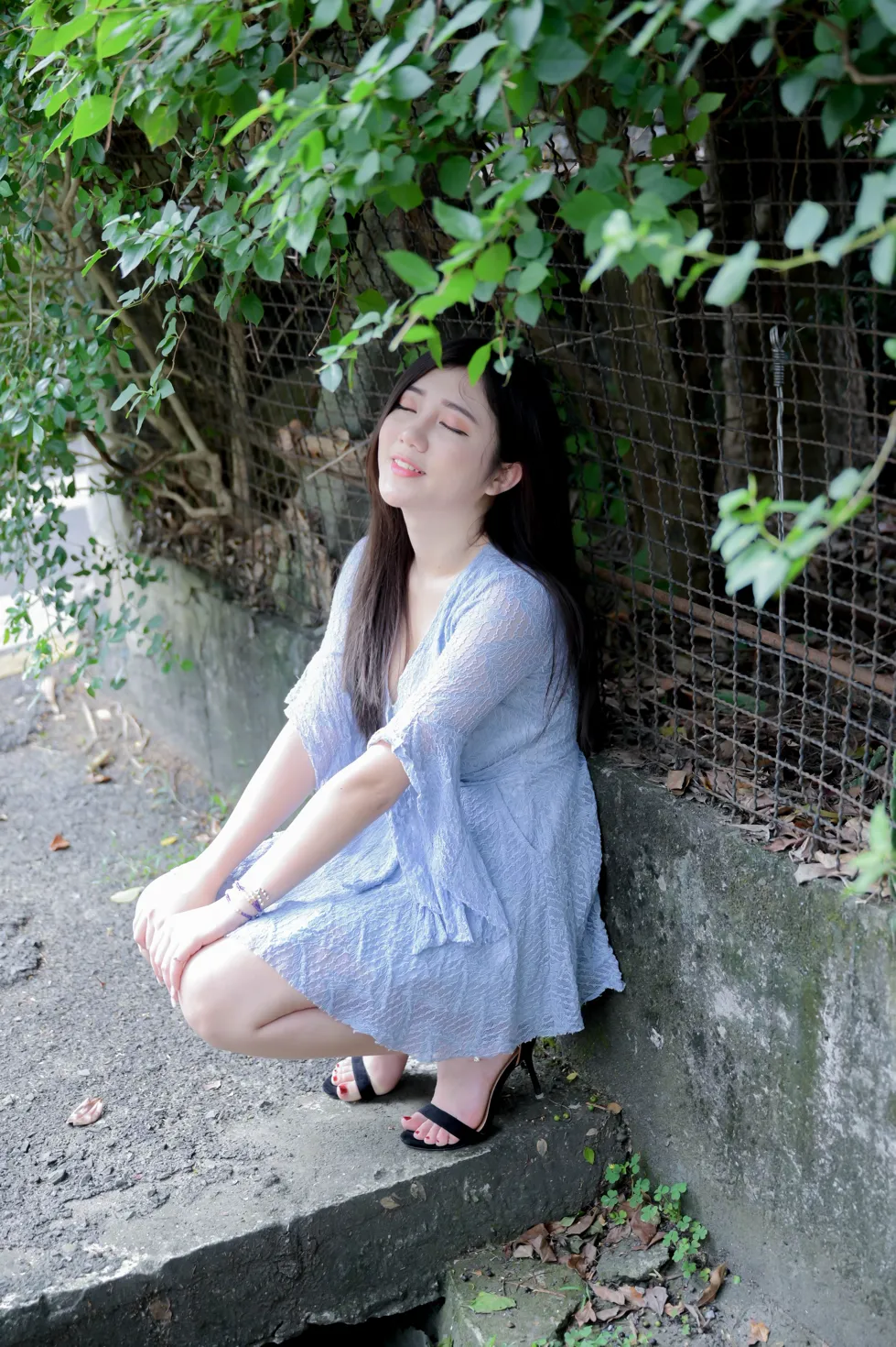 [Mzsock] NO.211 Lele dress with cool legs and high legs street photography#[71P]-8