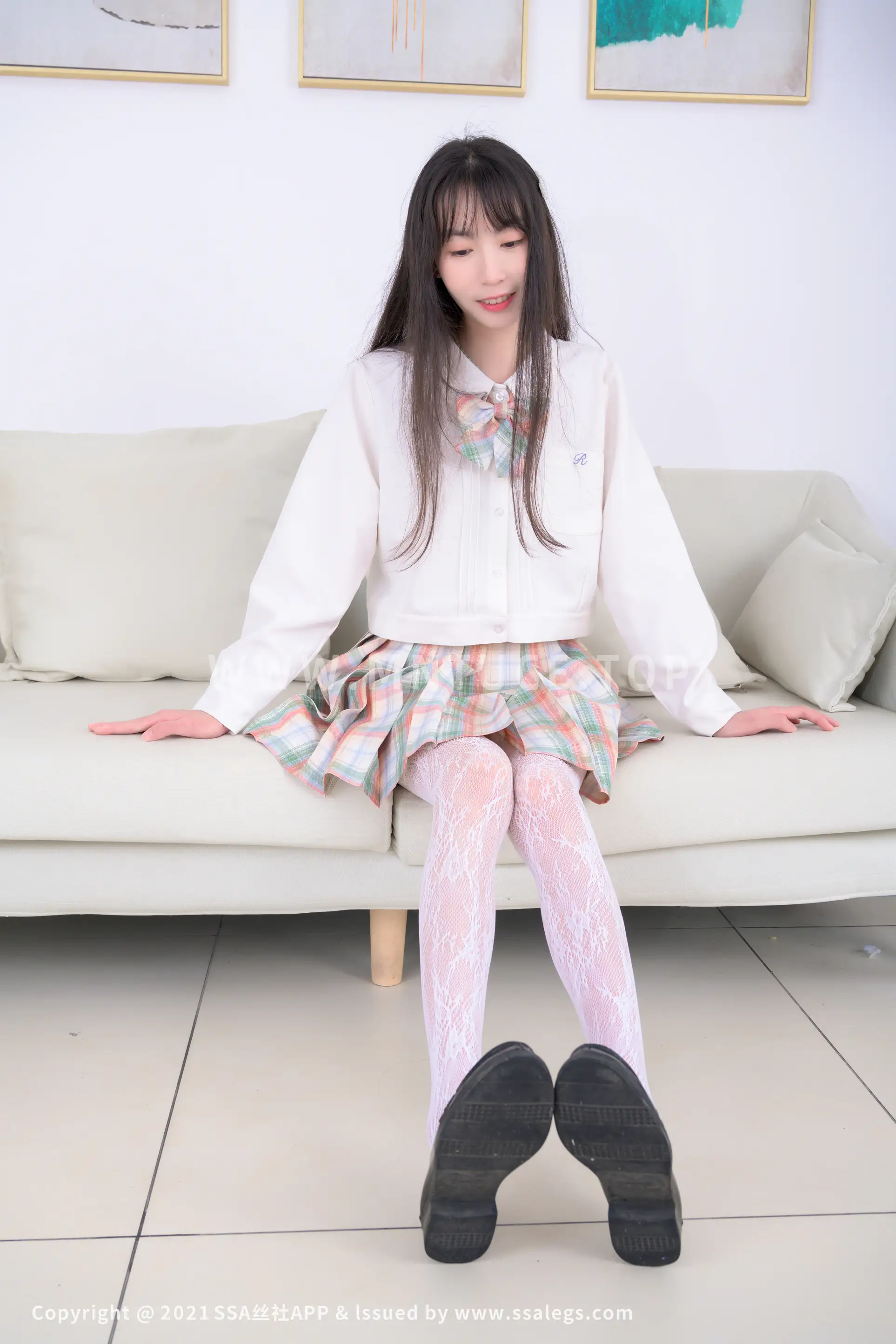 [Mzsock] NO.676 White fishnet stockings with round legs (Part 1) silk club#[109P]-4