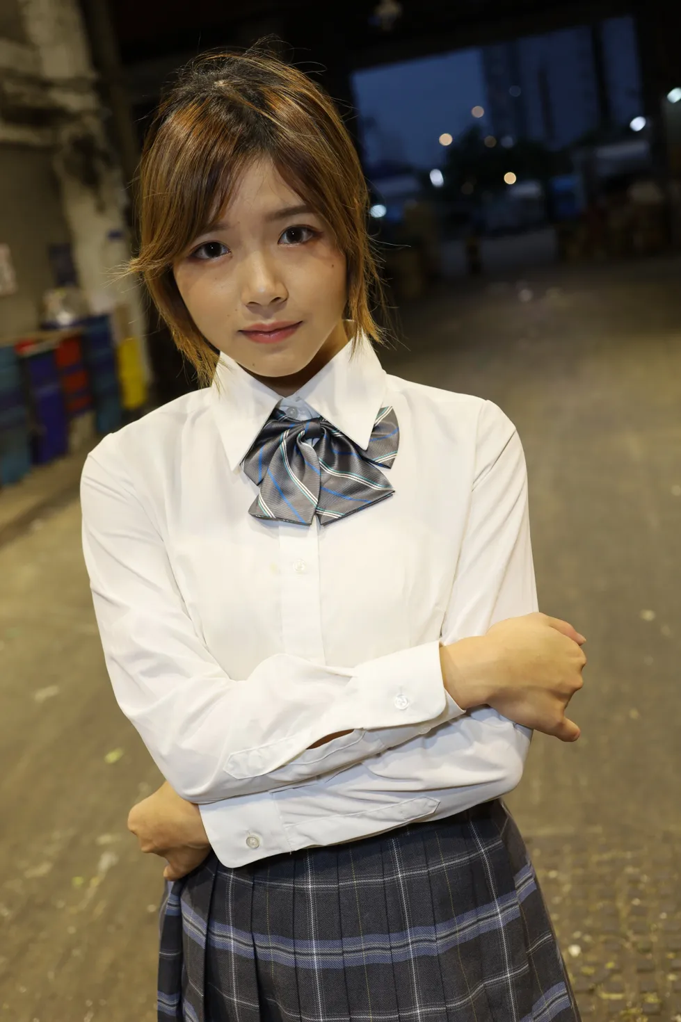 [Mzsock] NO.144 Kandi student uniform beautiful legs street photography#[105P]-4