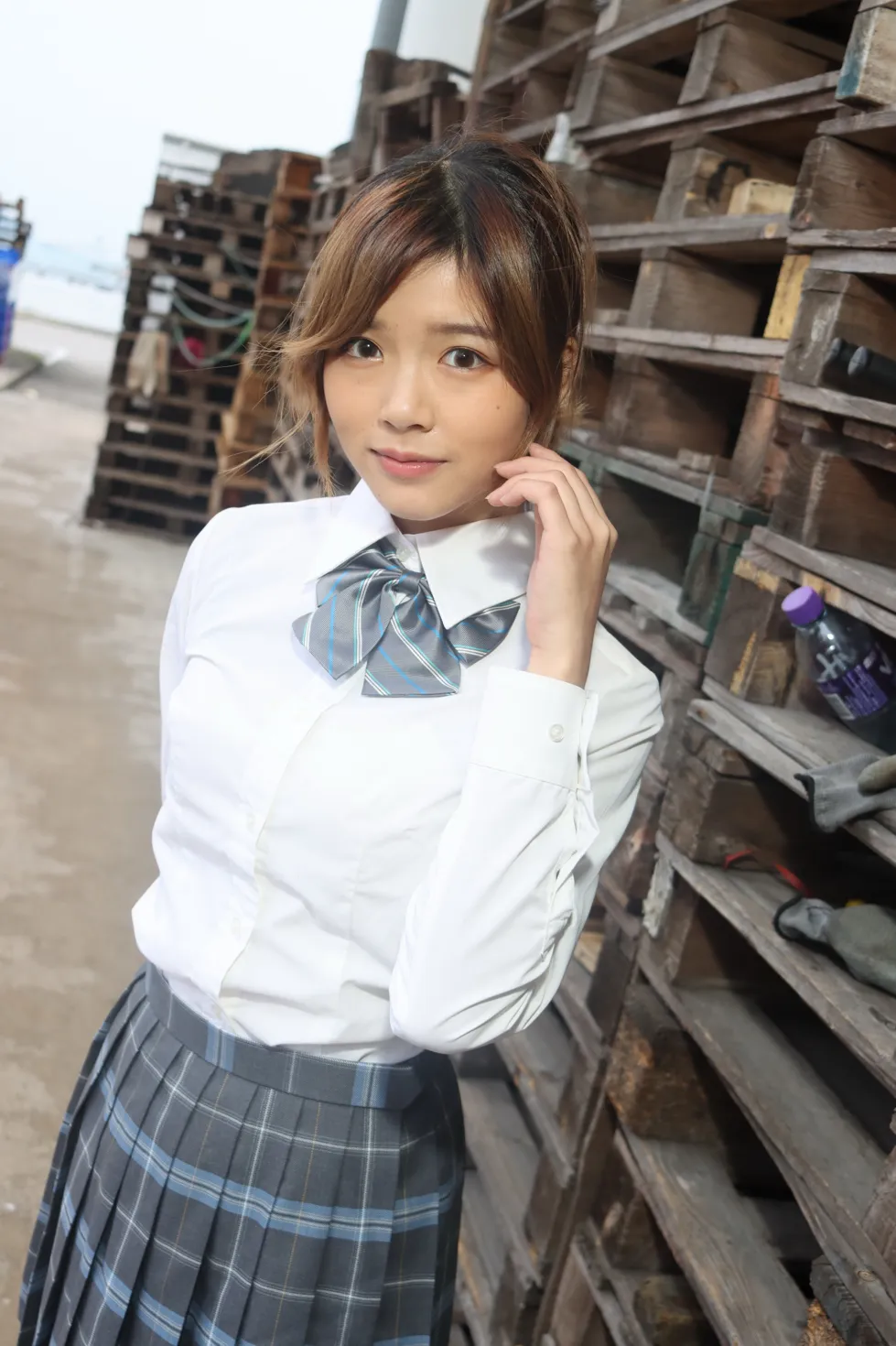 [Mzsock] NO.144 Kandi student uniform beautiful legs street photography#[105P]-4