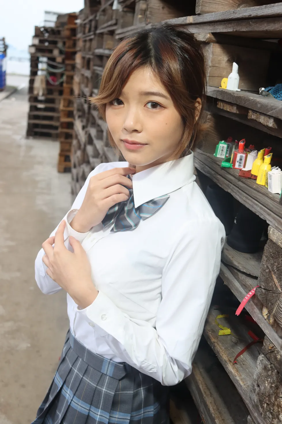 [Mzsock] NO.144 Kandi student uniform beautiful legs street photography#[105P]-7