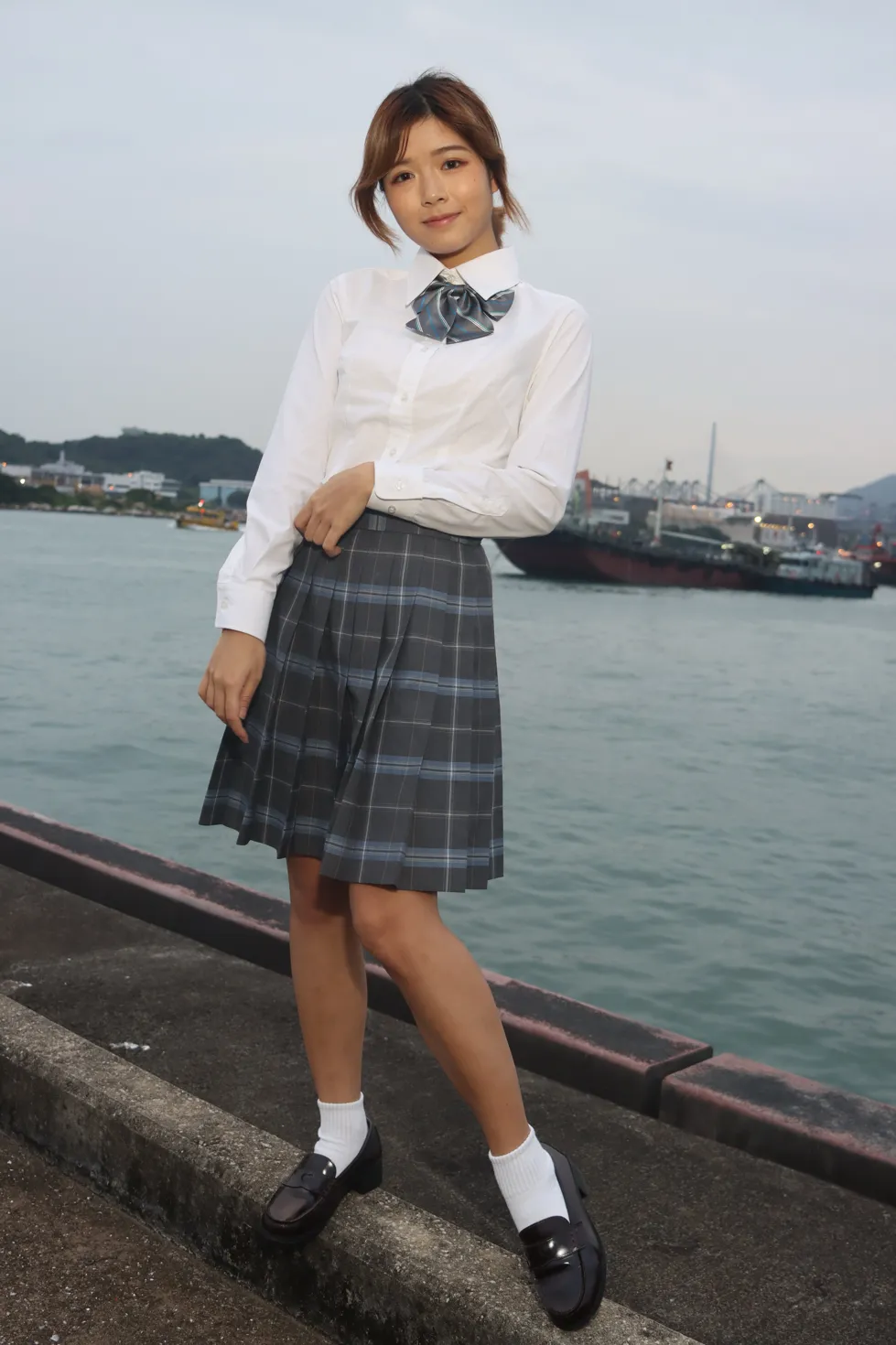 [Mzsock] NO.144 Kandi student uniform beautiful legs street photography#[105P]-7
