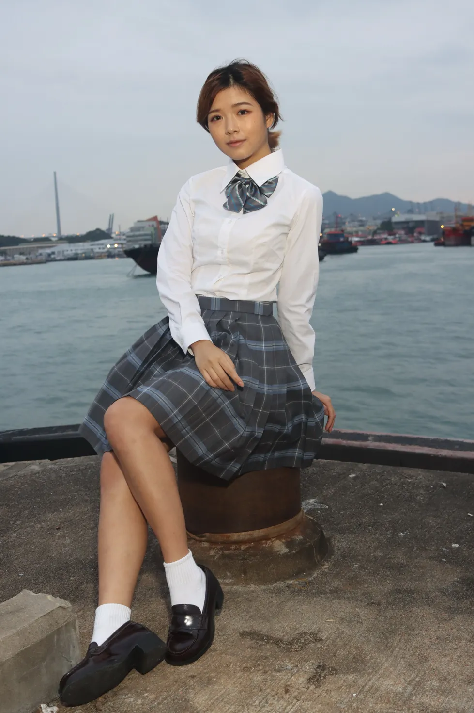 [Mzsock] NO.144 Kandi student uniform beautiful legs street photography#[105P]-3
