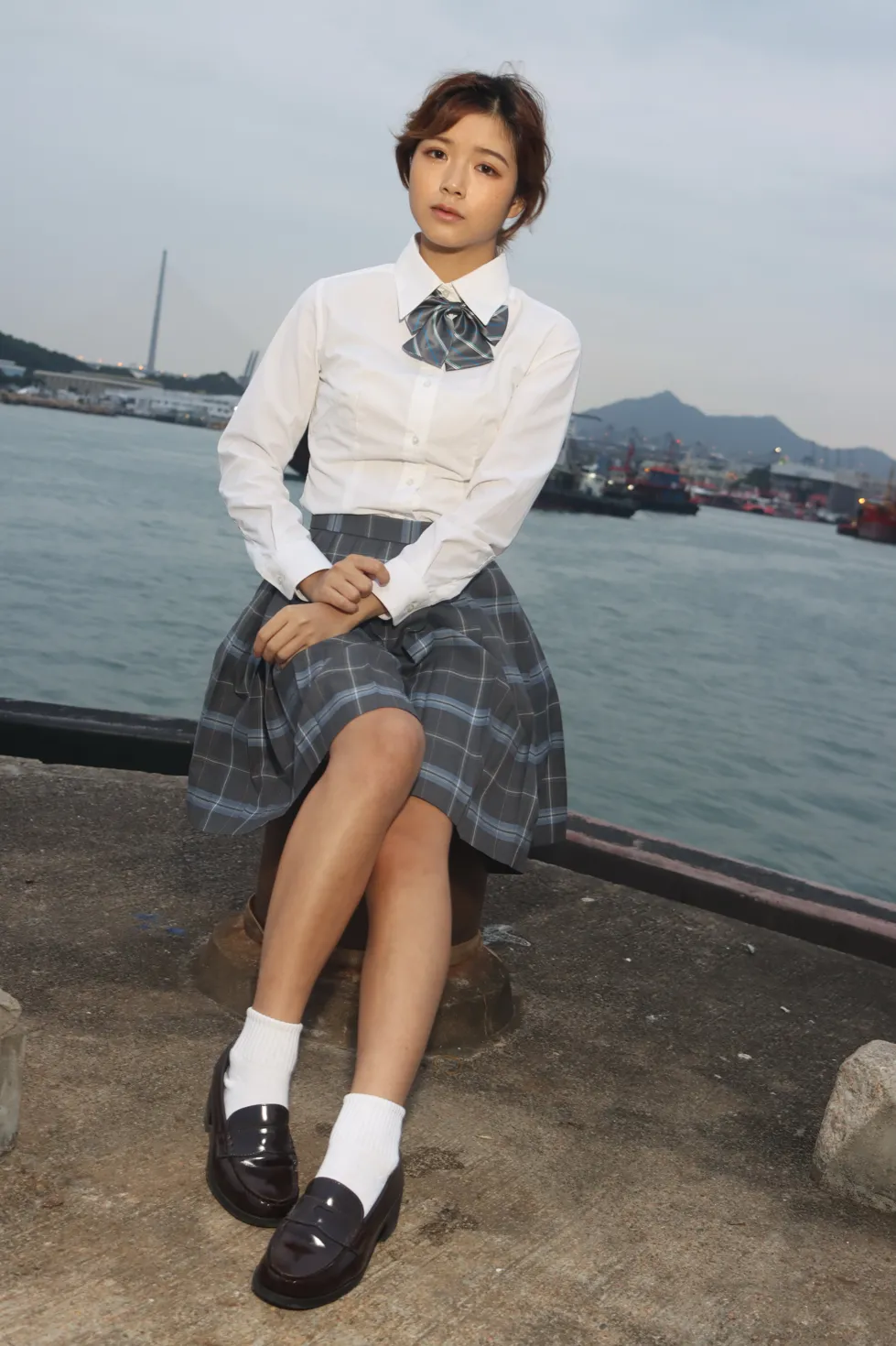[Mzsock] NO.144 Kandi student uniform beautiful legs street photography#[105P]-6