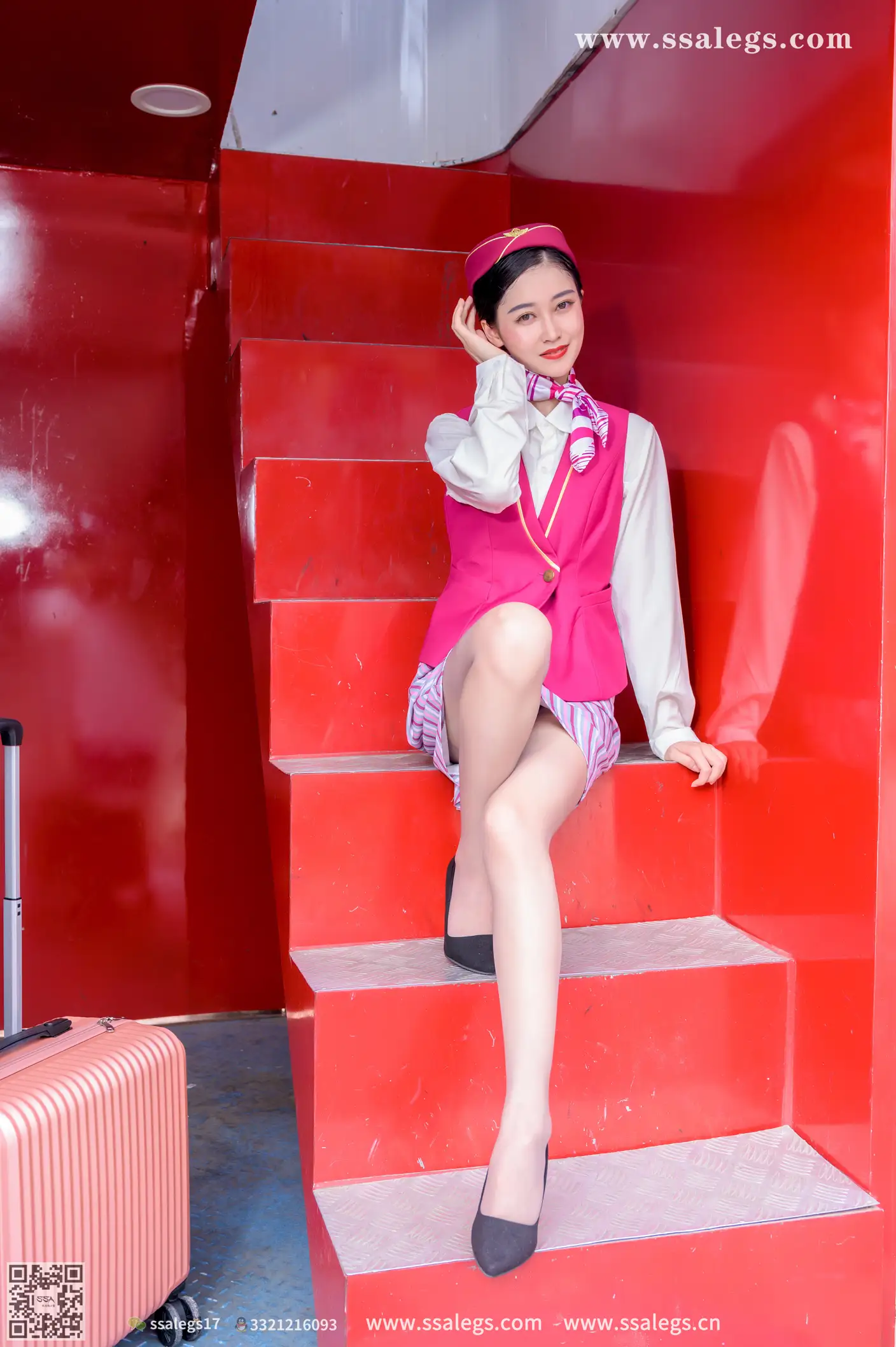 [Mzsock] NO.435 Manman, her stewardess dream (Part 1) silk club#[127P]-9