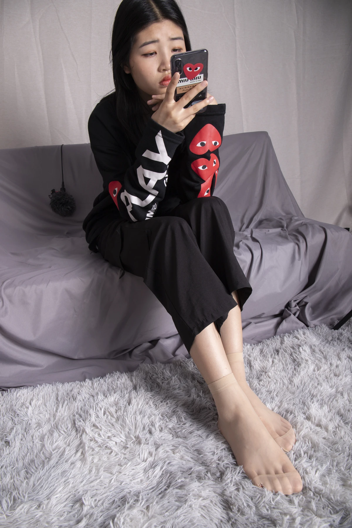 [Mzsock] NO.011 Model Qiuqiu has super sexy silky feet. These feet are really beautiful. The more I look at them, the more I like them. Southern football skills#[98P]-6