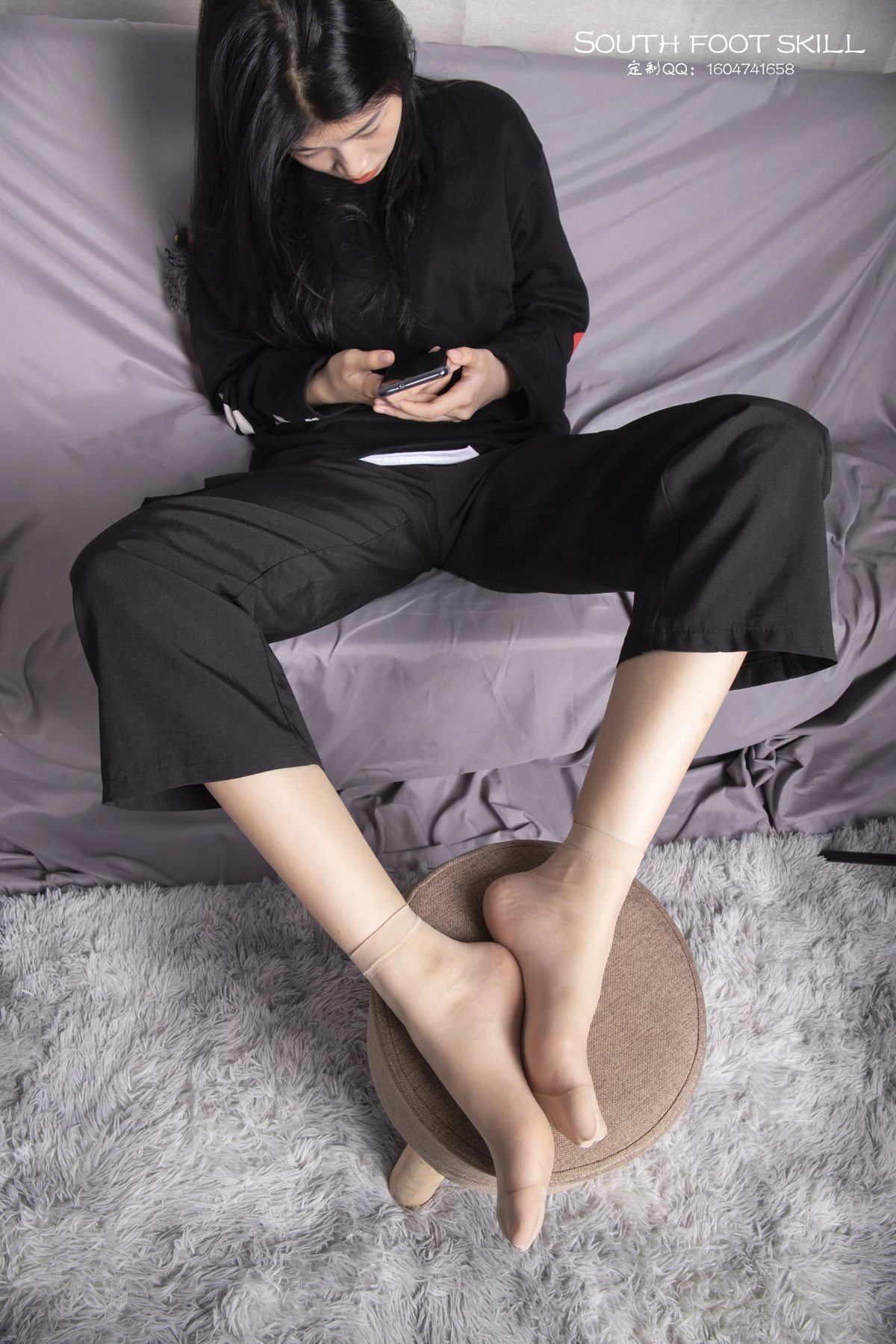 [Mzsock] NO.011 Model Qiuqiu has super sexy silky feet. These feet are really beautiful. The more I look at them, the more I like them. Southern football skills#[98P]-7
