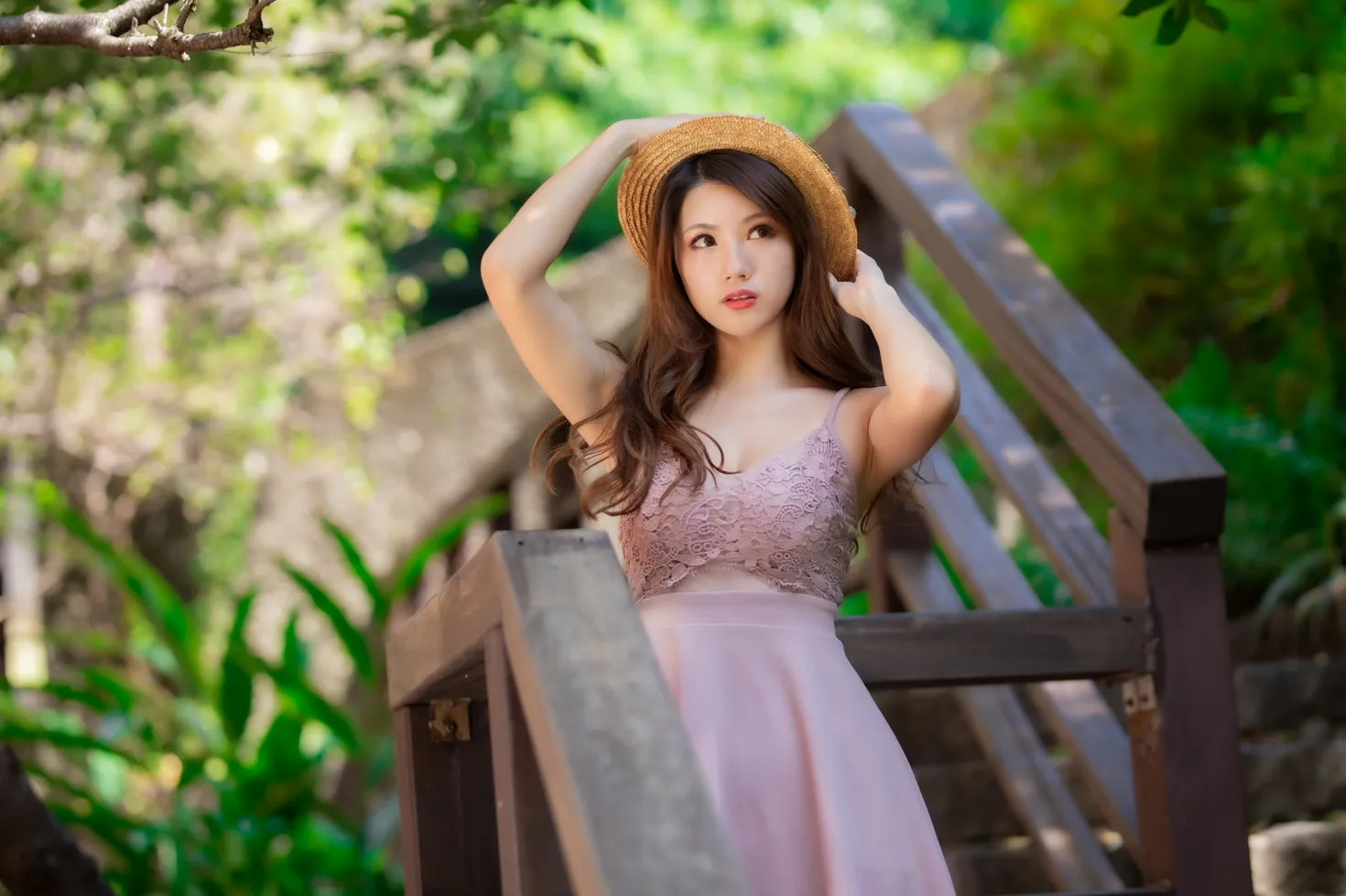 [Mzsock] NO.195 Zhang Lunzhen suspender dress and stockings with cool and beautiful legs street photography#[24P]-1