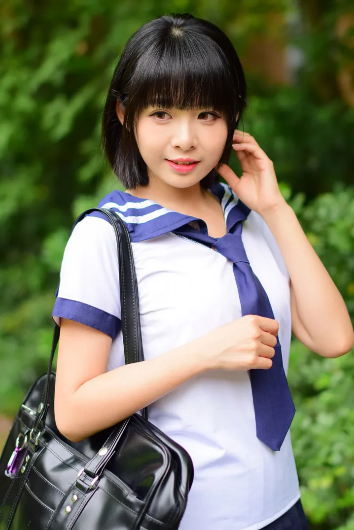 [Mzsock] NO.171 Hailin student uniform street photography#[73P]-3