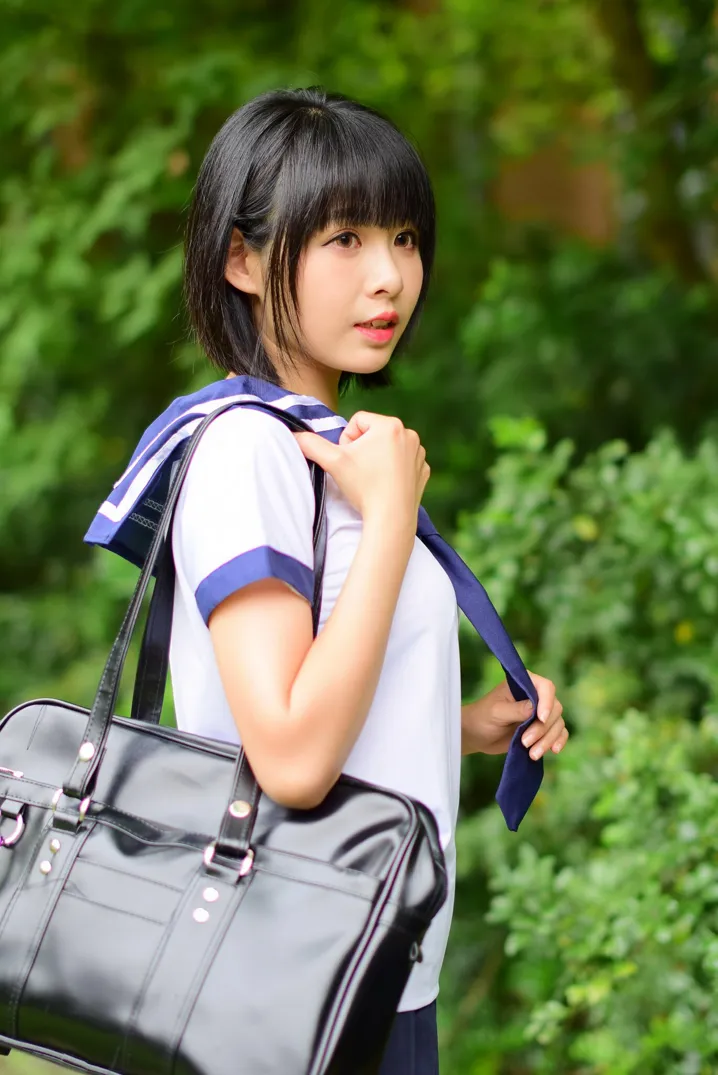 [Mzsock] NO.171 Hailin student uniform street photography#[73P]-9