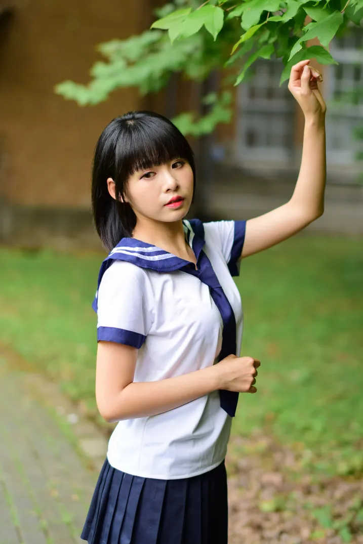 [Mzsock] NO.171 Hailin student uniform street photography#[73P]-4