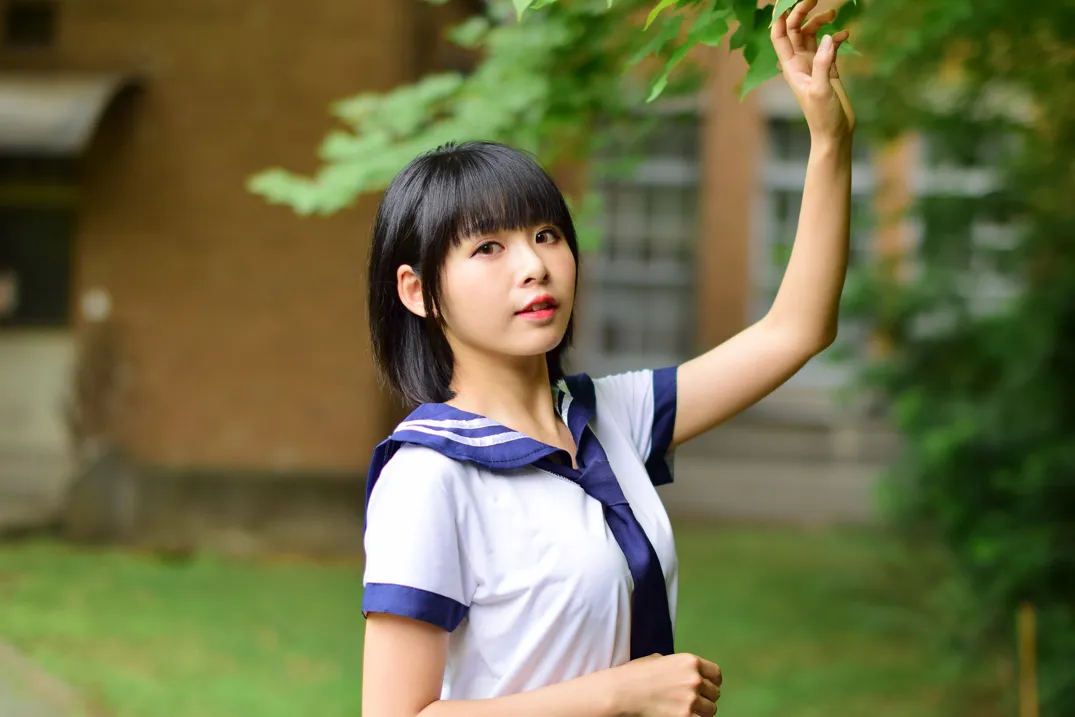 [Mzsock] NO.171 Hailin student uniform street photography#[73P]-6