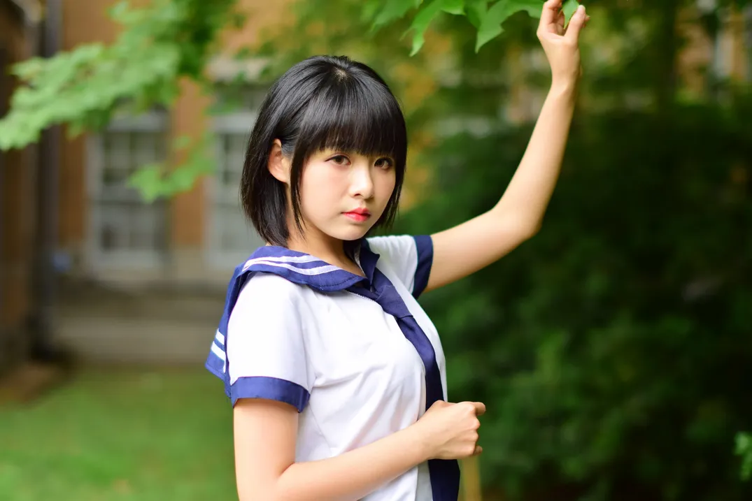[Mzsock] NO.171 Hailin student uniform street photography#[73P]-9