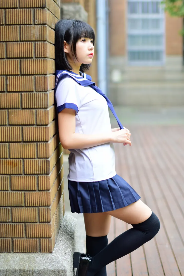 [Mzsock] NO.171 Hailin student uniform street photography#[73P]-3