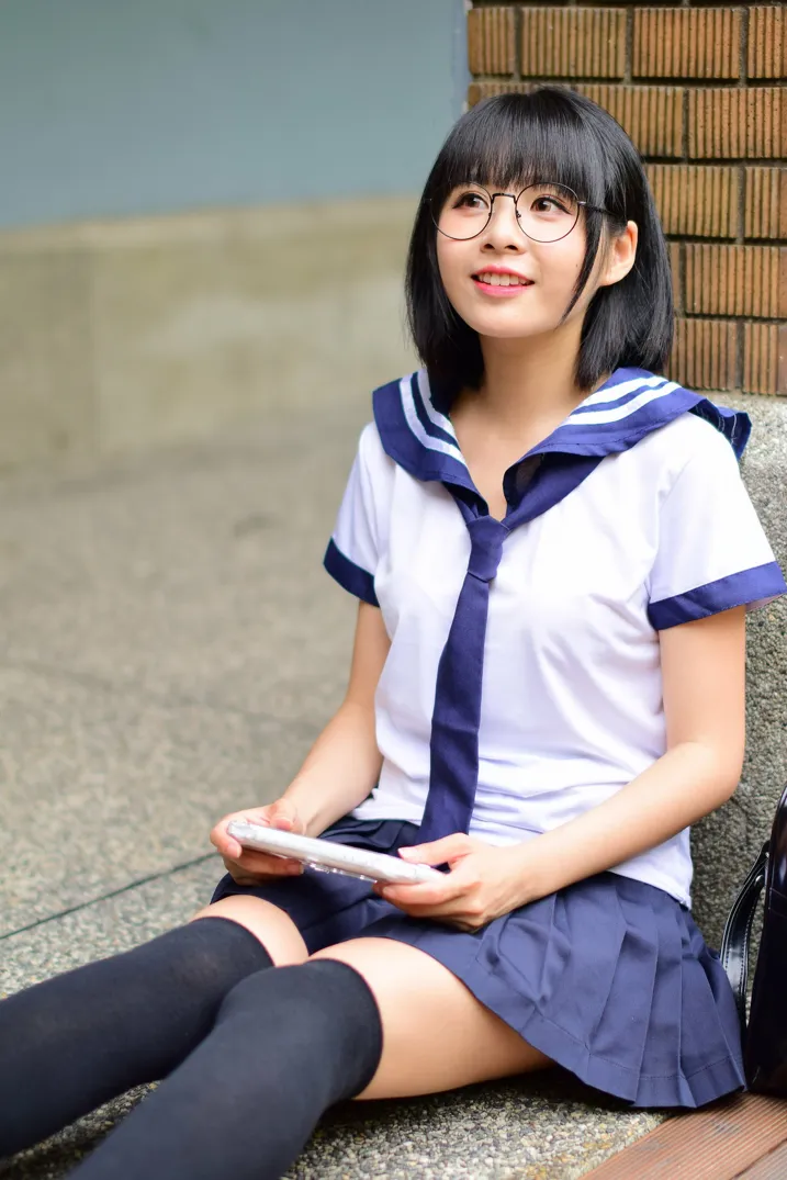 [Mzsock] NO.171 Hailin student uniform street photography#[73P]-5