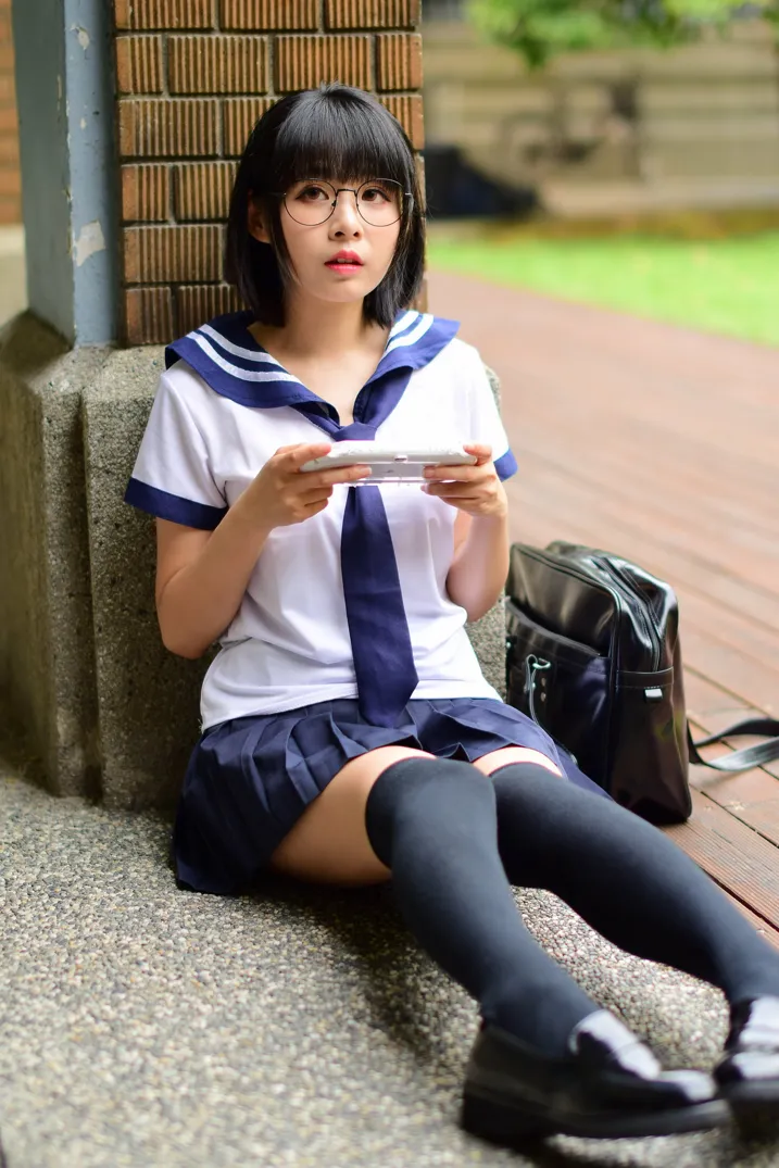 [Mzsock] NO.171 Hailin student uniform street photography#[73P]-6