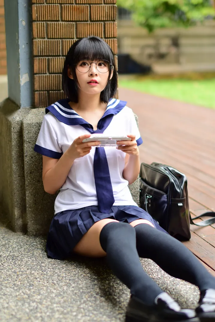 [Mzsock] NO.171 Hailin student uniform street photography#[73P]-7