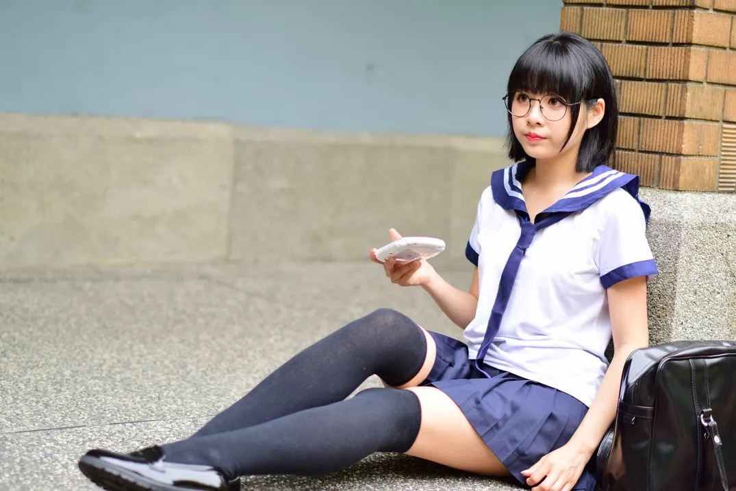 [Mzsock] NO.171 Hailin student uniform street photography#[73P]-10