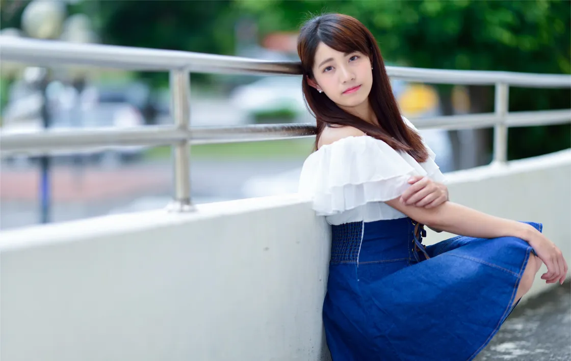 [Mzsock] NO.168 Shanshan denim short skirt with high legs and beautiful legs street photography#[35P]-1