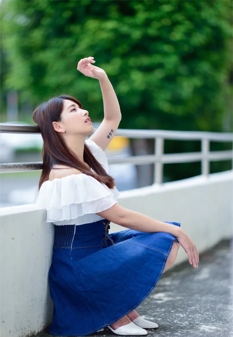 [Mzsock] NO.168 Shanshan denim short skirt with high legs and beautiful legs street photography#[35P]-6
