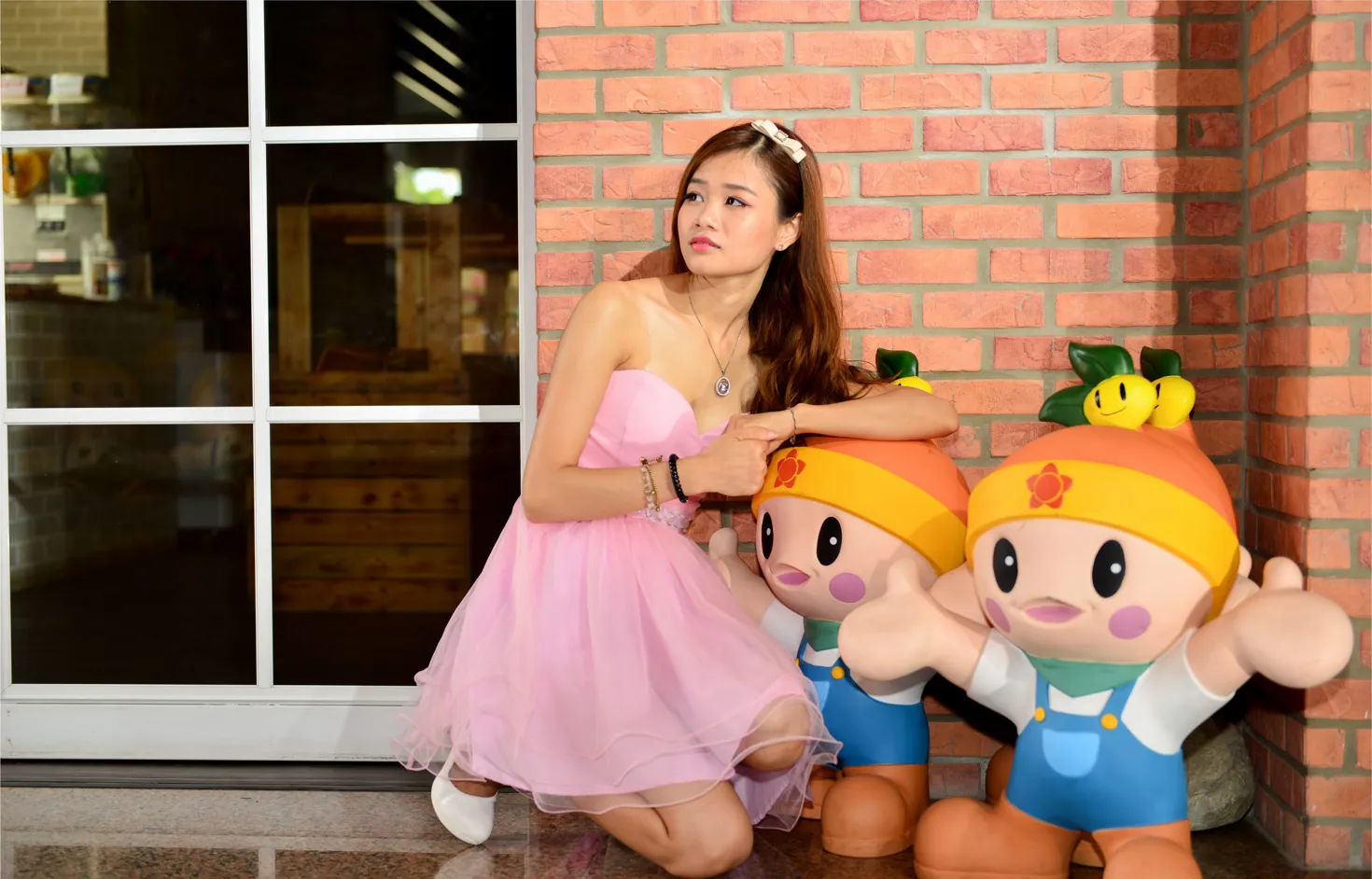 [Mzsock] NO.169 Zhang Yuanzhen, pink dress, high heels and beautiful legs street photography#[105P]-2