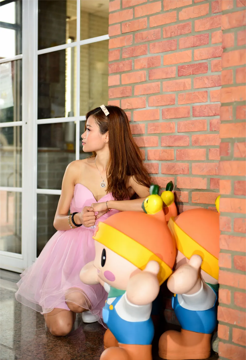 [Mzsock] NO.169 Zhang Yuanzhen, pink dress, high heels and beautiful legs street photography#[105P]-3